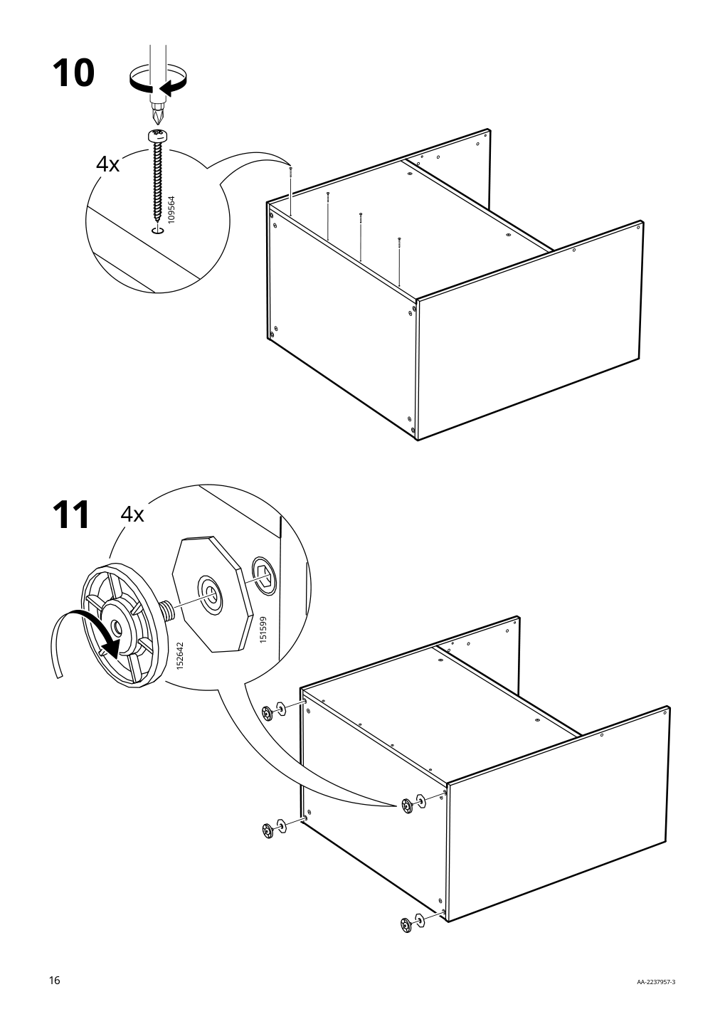 Assembly instructions for IKEA Smastad changing table desk white | Page 16 - IKEA SMÅSTAD / UPPFÖRA changing table 394.839.12