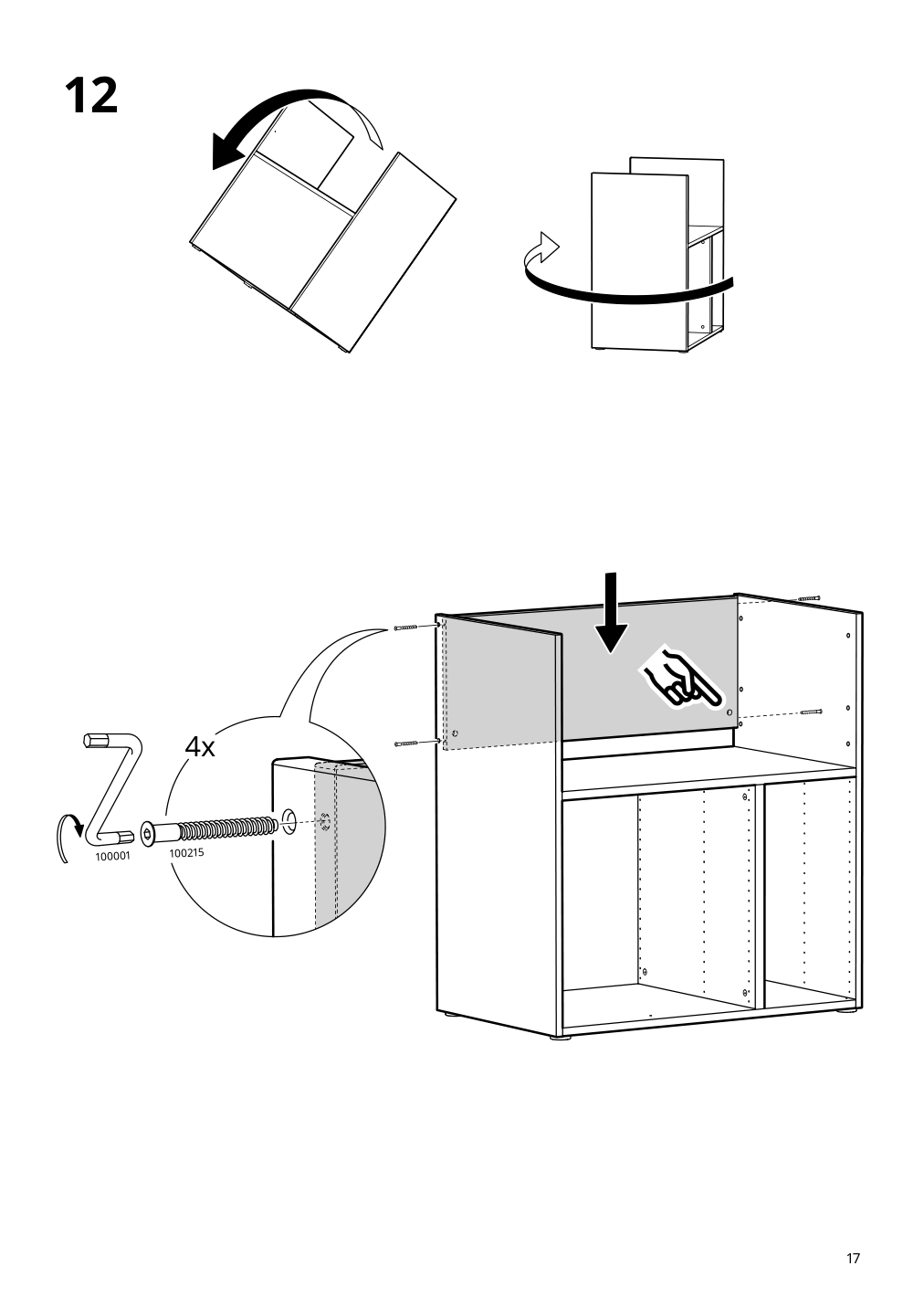 Assembly instructions for IKEA Smastad changing table desk white | Page 17 - IKEA SMÅSTAD / UPPFÖRA storage combination 594.311.73