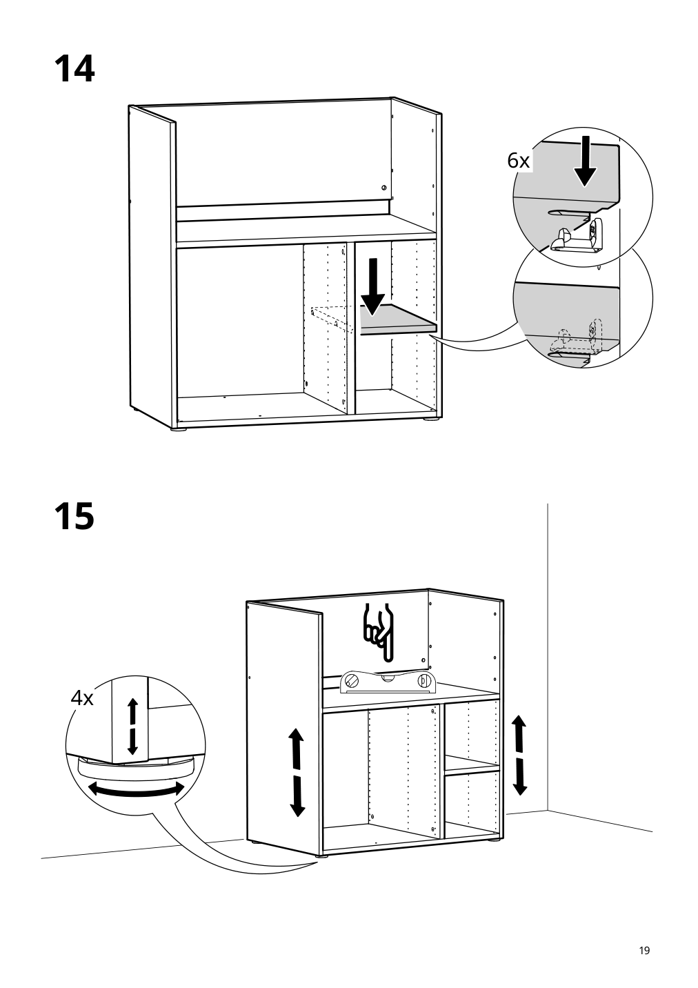 Assembly instructions for IKEA Smastad changing table desk white | Page 19 - IKEA SMÅSTAD / UPPFÖRA changing table 494.839.21