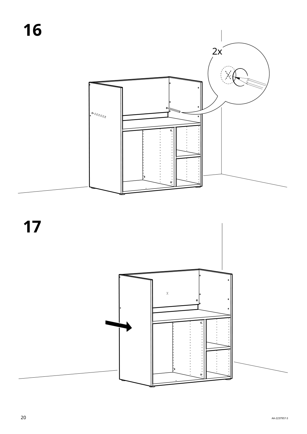 Assembly instructions for IKEA Smastad changing table desk white | Page 20 - IKEA SMÅSTAD / UPPFÖRA changing table 094.839.18