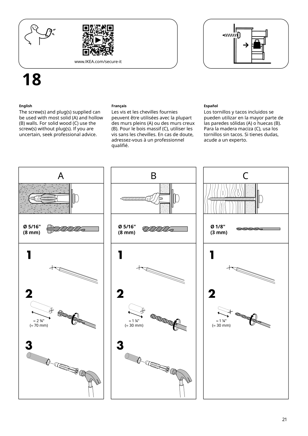 Assembly instructions for IKEA Smastad changing table desk white | Page 21 - IKEA SMÅSTAD / UPPFÖRA changing table 094.839.18