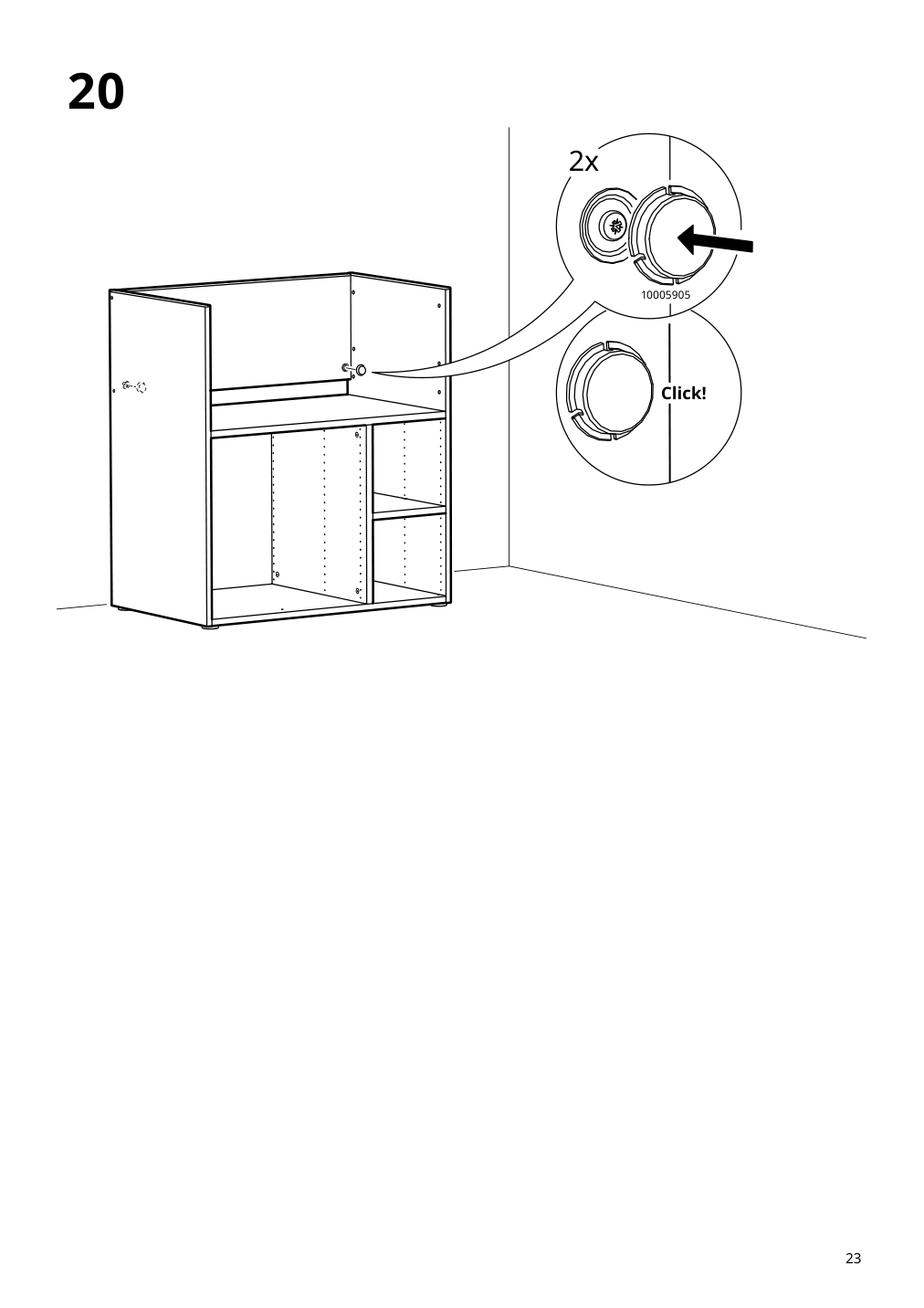 Assembly instructions for IKEA Smastad changing table desk white | Page 23 - IKEA SMÅSTAD desk 093.922.54