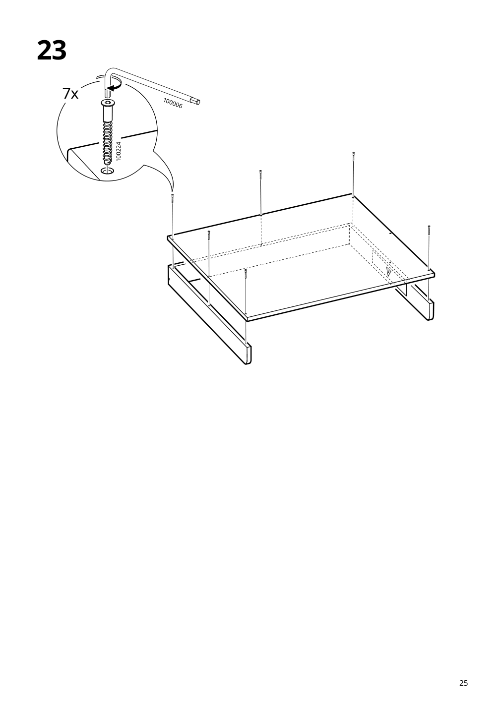 Assembly instructions for IKEA Smastad changing table desk white | Page 25 - IKEA SMÅSTAD desk 093.922.54