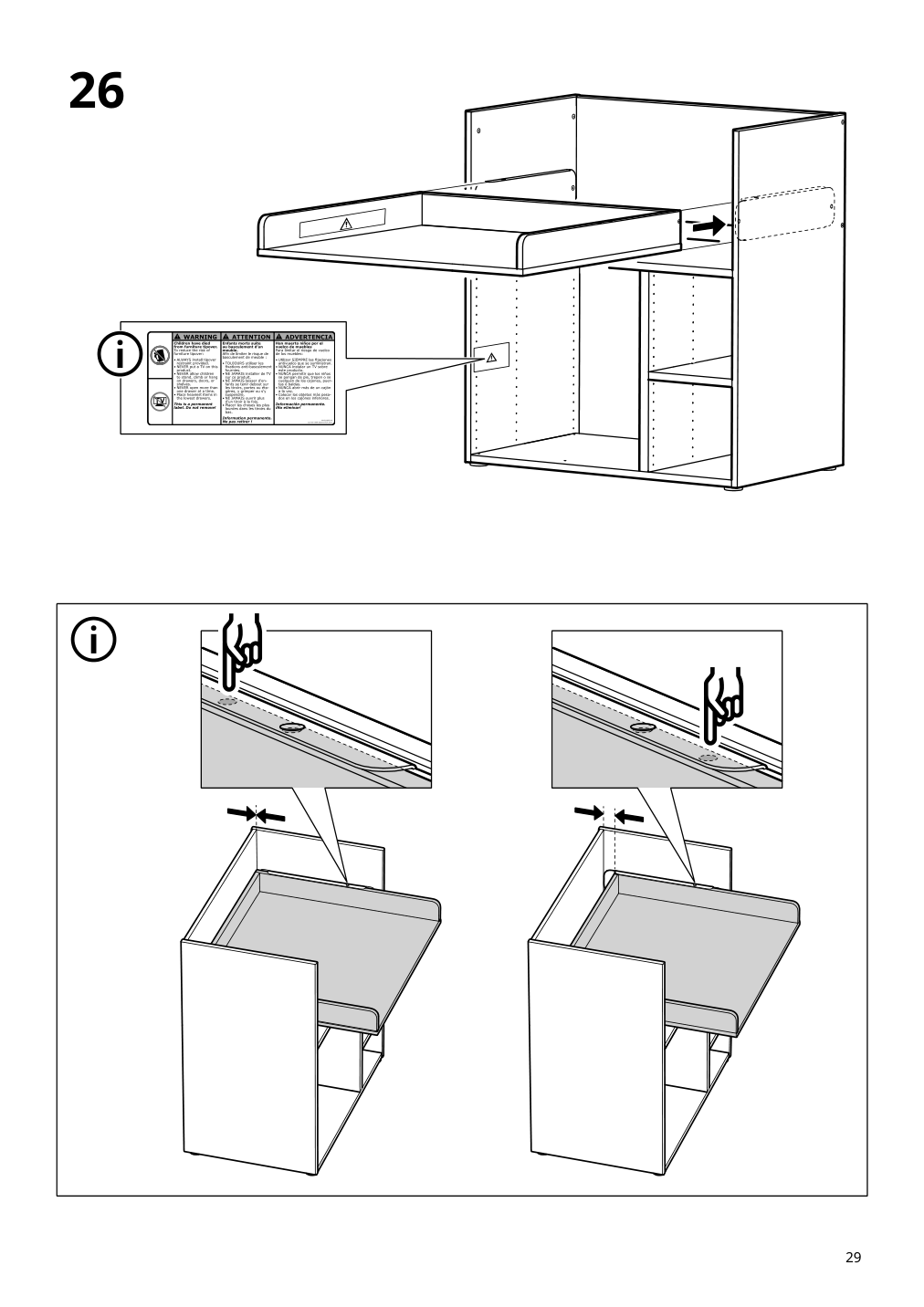 Assembly instructions for IKEA Smastad changing table desk white | Page 29 - IKEA SMÅSTAD changing table/desk 404.626.21