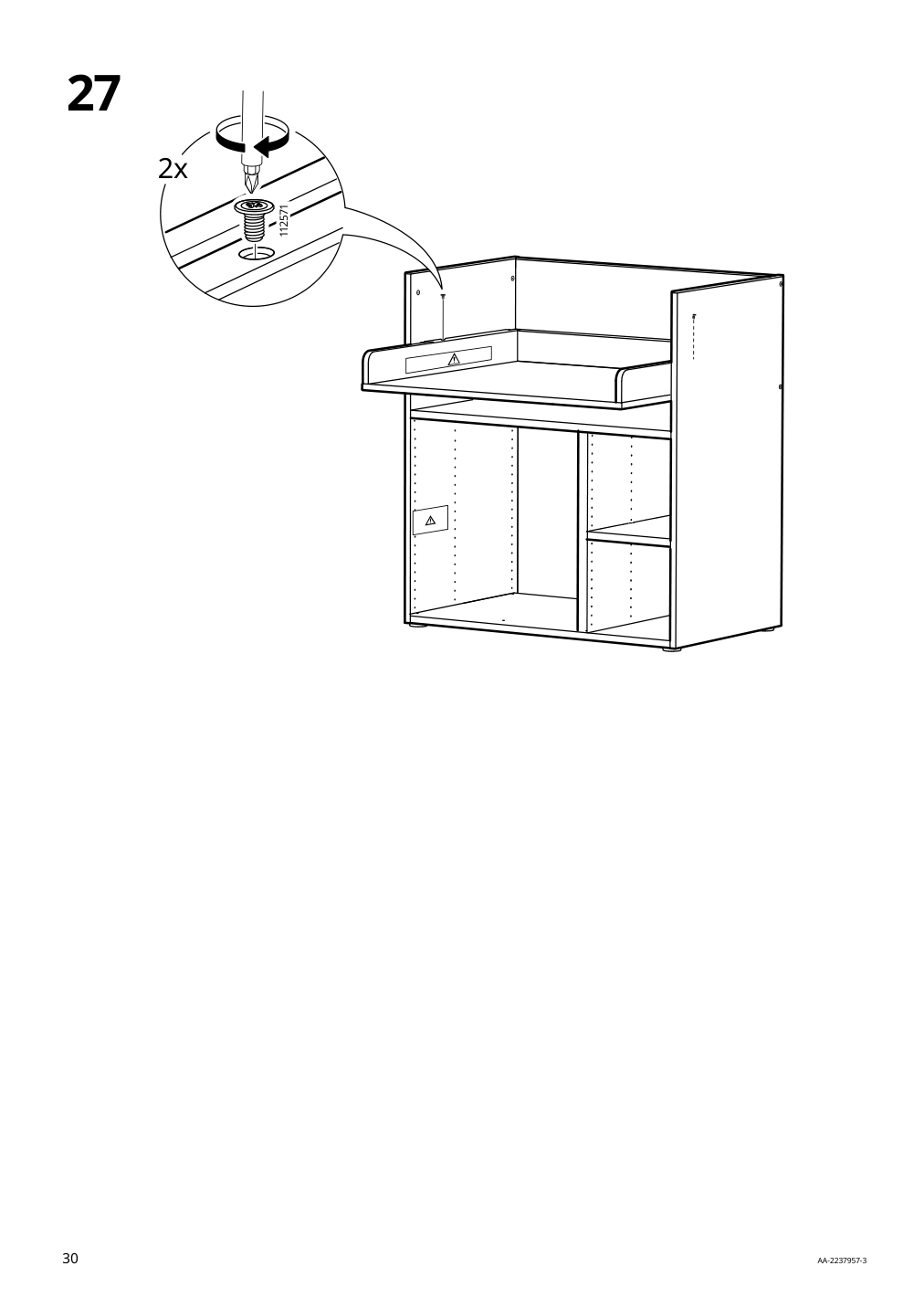 Assembly instructions for IKEA Smastad changing table desk white | Page 30 - IKEA SMÅSTAD / UPPFÖRA changing table 094.839.18