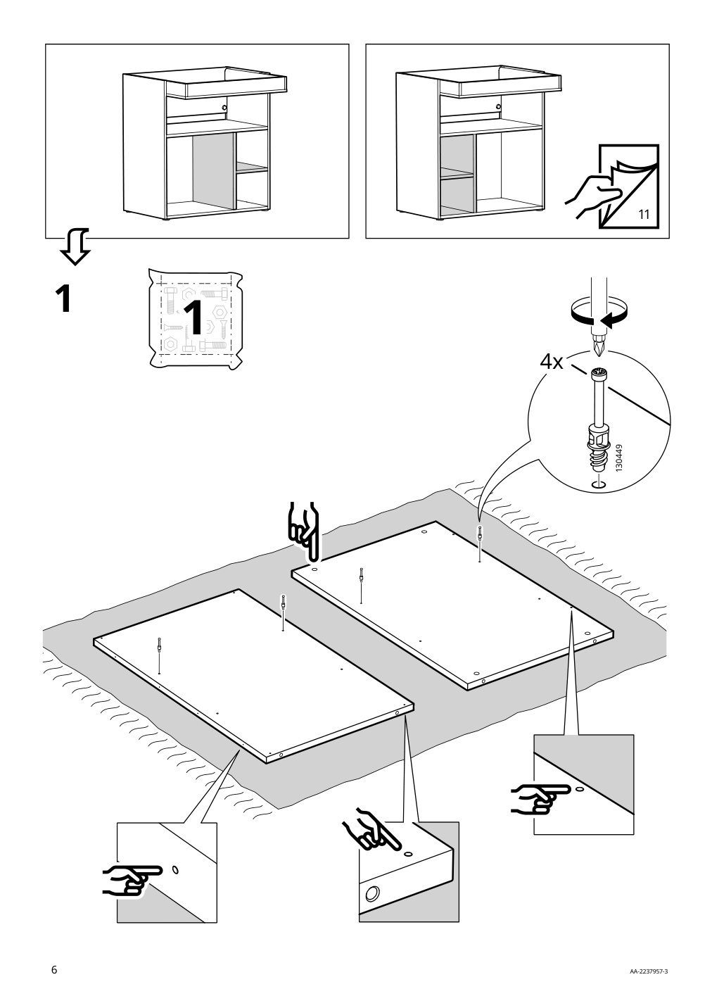 Assembly instructions for IKEA Smastad changing table desk white | Page 6 - IKEA SMÅSTAD / UPPFÖRA changing table 094.839.18