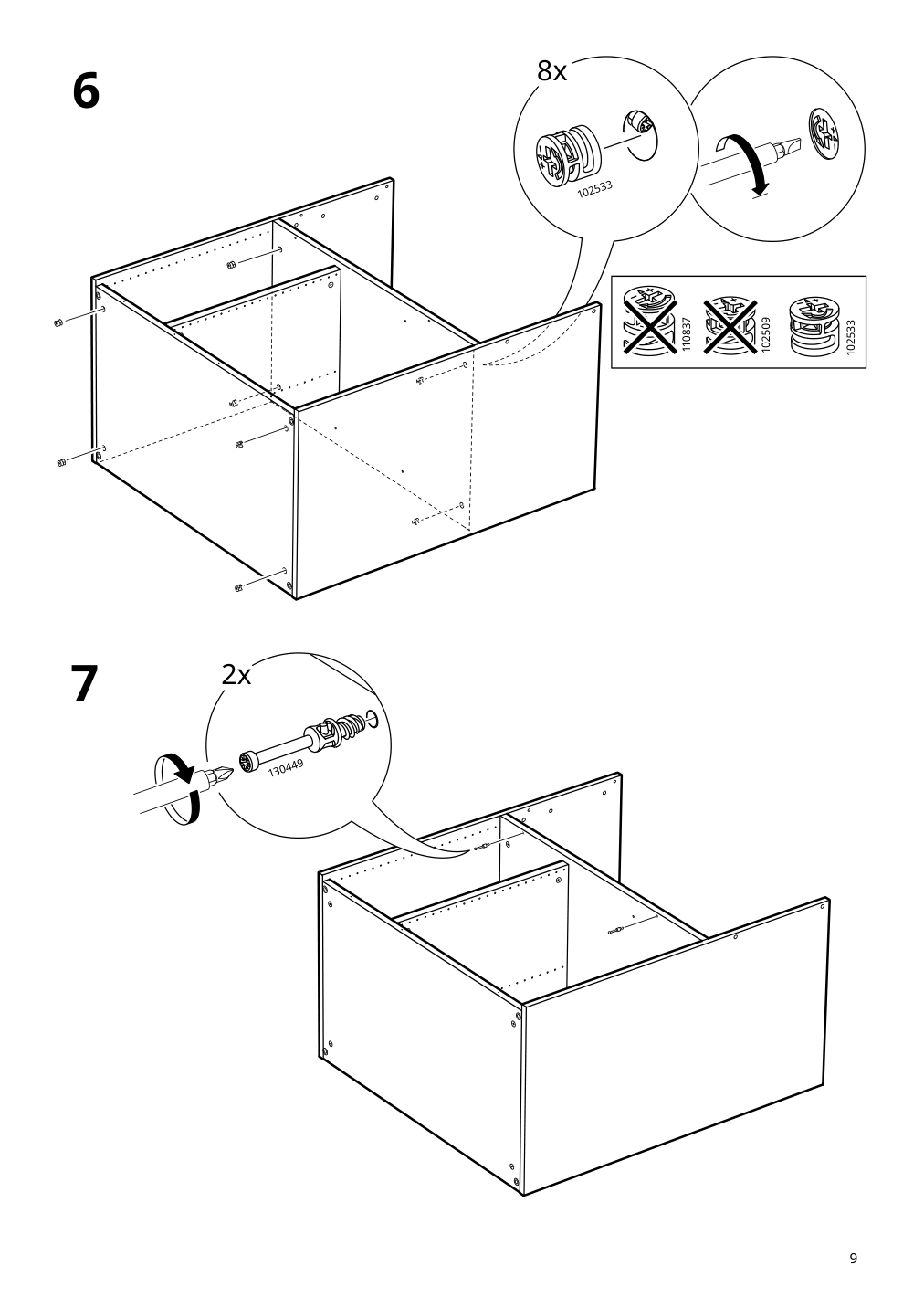 Assembly instructions for IKEA Smastad changing table desk white | Page 9 - IKEA SMÅSTAD changing table/desk 404.626.21