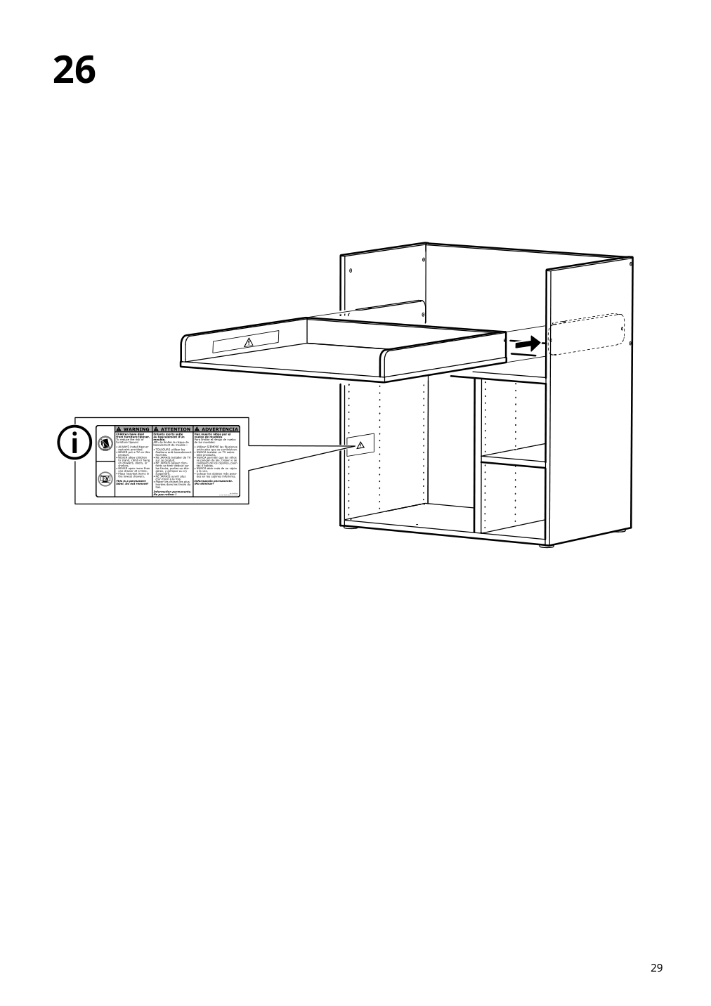 Assembly instructions for IKEA Smastad changing table desk white | Page 29 - IKEA SMÅSTAD / UPPFÖRA storage combination 795.837.16