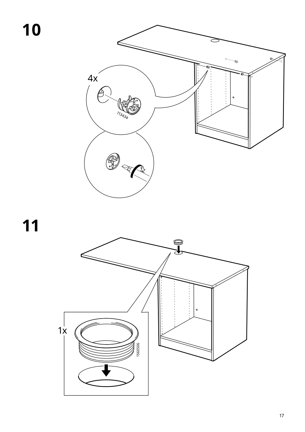 Assembly instructions for IKEA Smastad loft bed frame desk and storage white | Page 17 - IKEA SMÅSTAD loft bed frame, desk and storage 504.540.36