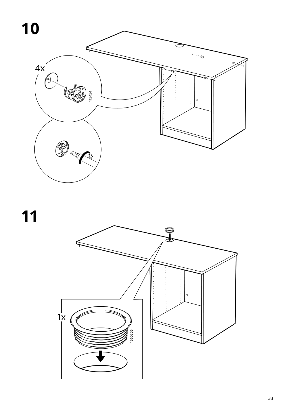 Assembly instructions for IKEA Smastad loft bed frame desk and storage white | Page 33 - IKEA SMÅSTAD loft bed 094.374.36