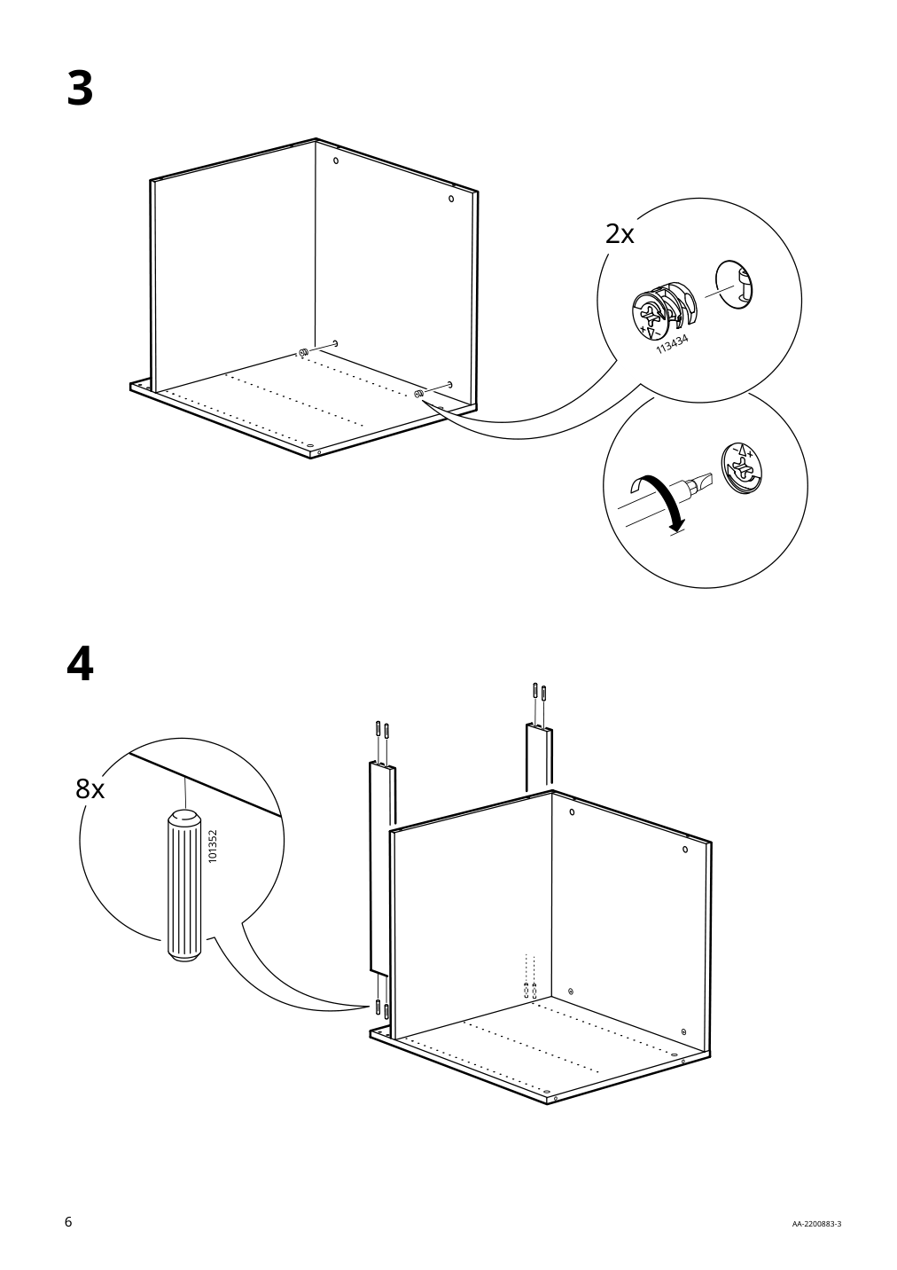 Assembly instructions for IKEA Smastad loft bed frame desk and storage white | Page 6 - IKEA SMÅSTAD loft bed 695.202.58