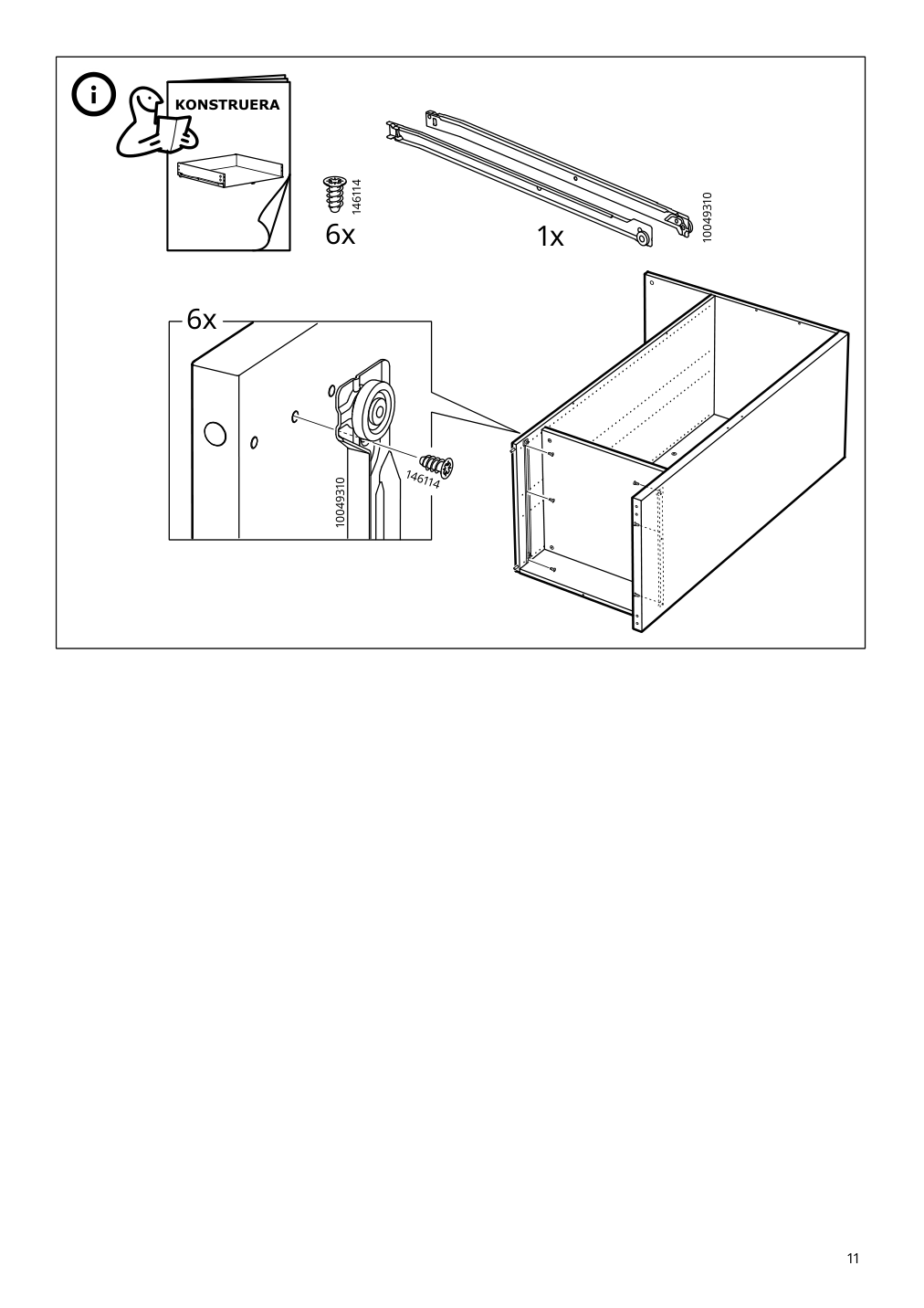 Assembly instructions for IKEA Smastad loft bed frame desk and storage white | Page 11 - IKEA SMÅSTAD loft bed 894.355.94