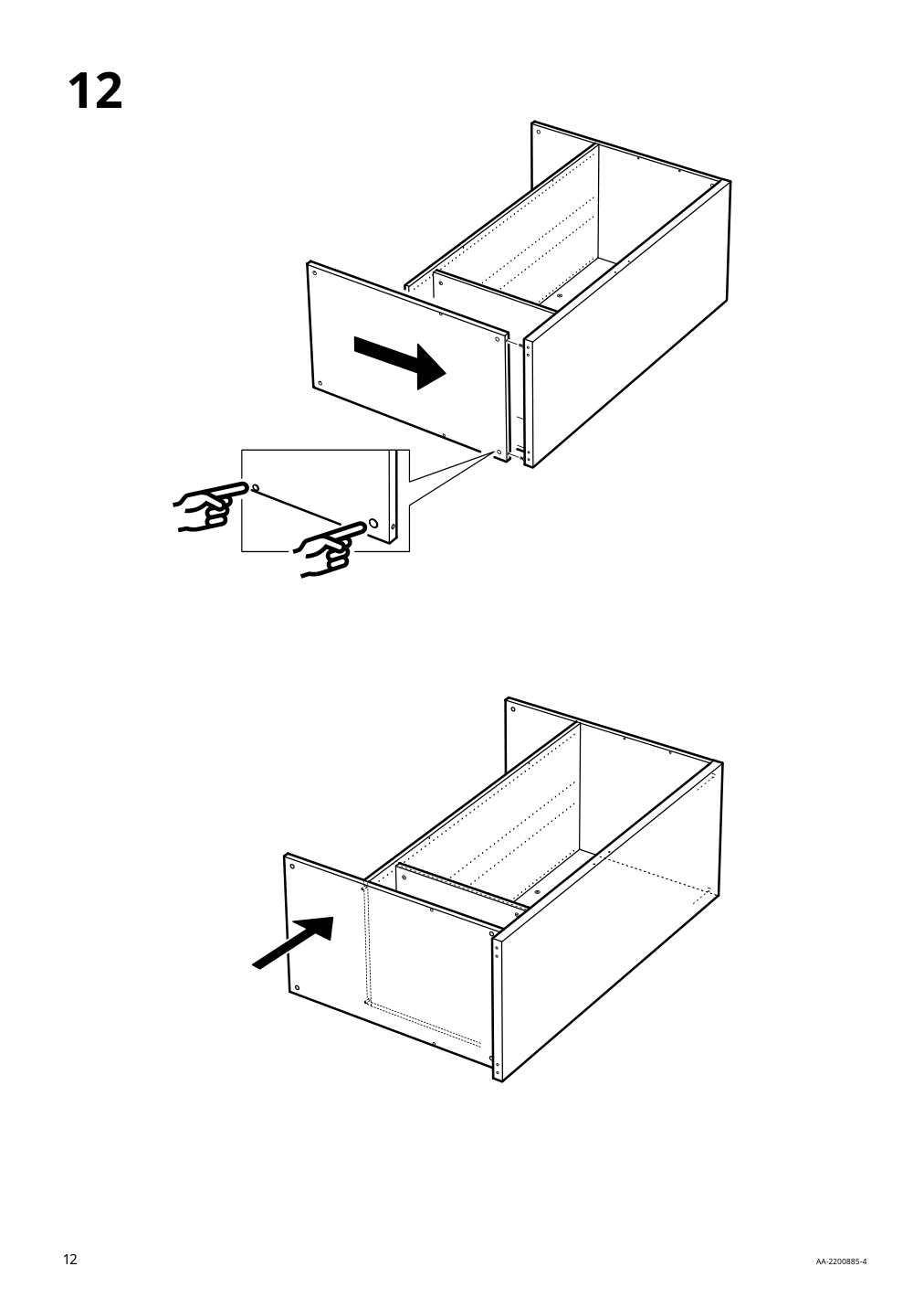 Assembly instructions for IKEA Smastad loft bed frame desk and storage white | Page 12 - IKEA SMÅSTAD loft bed 894.355.94