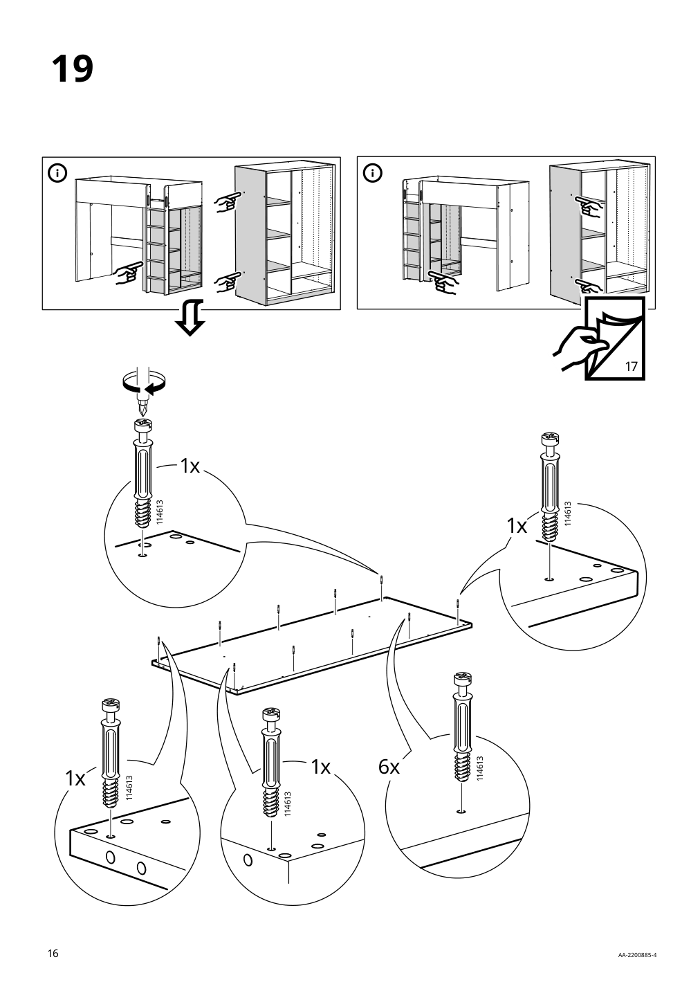 Assembly instructions for IKEA Smastad loft bed frame desk and storage white | Page 16 - IKEA SMÅSTAD loft bed 094.374.36