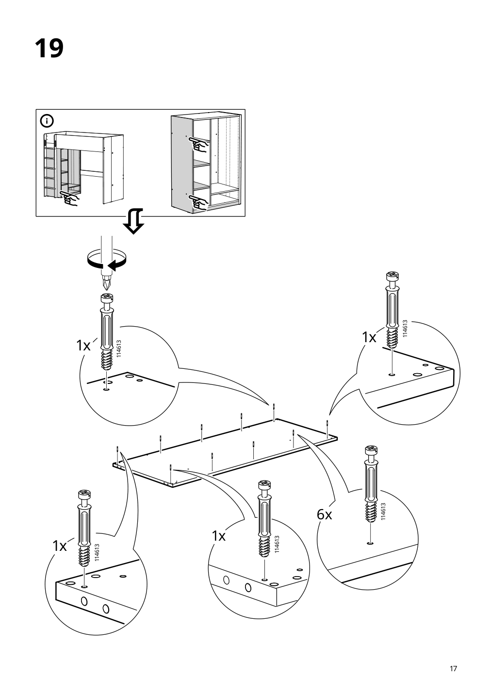 Assembly instructions for IKEA Smastad loft bed frame desk and storage white | Page 17 - IKEA SMÅSTAD loft bed 895.202.19