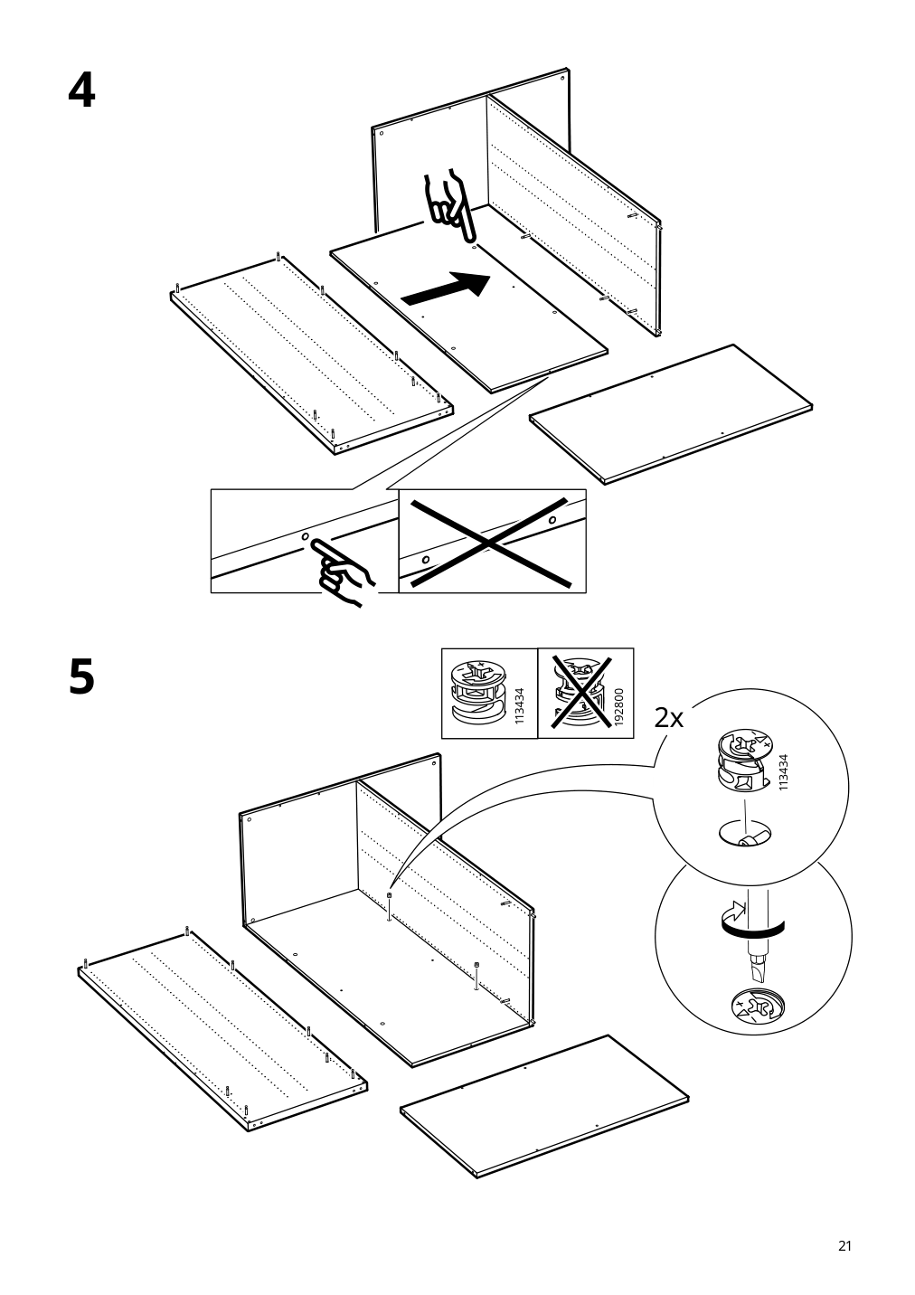 Assembly instructions for IKEA Smastad loft bed frame desk and storage white | Page 21 - IKEA SMÅSTAD loft bed 094.374.36