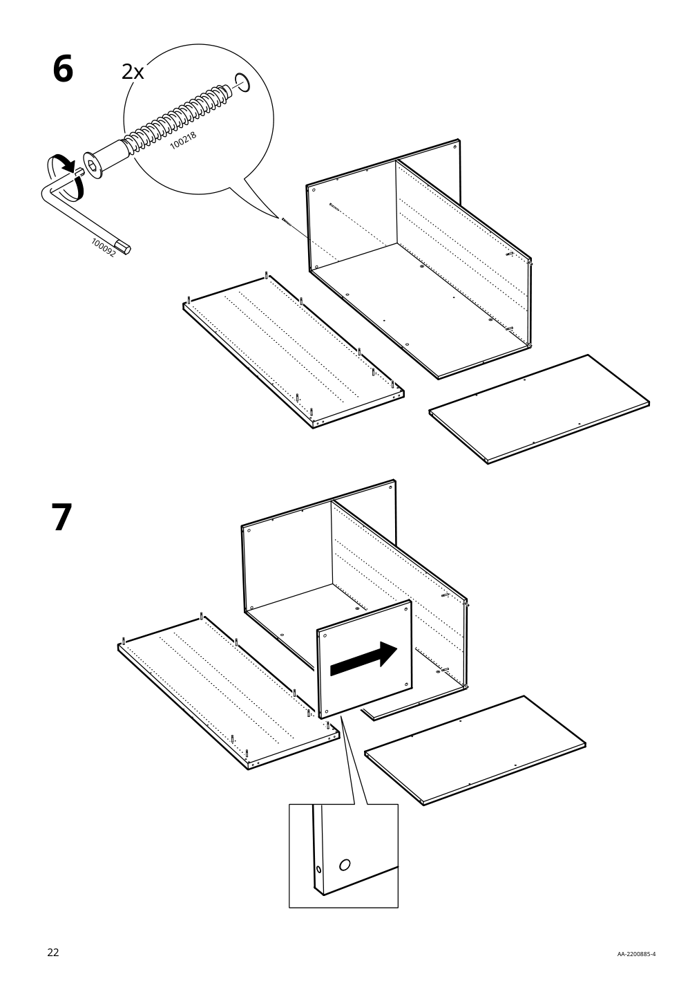 Assembly instructions for IKEA Smastad loft bed frame desk and storage white | Page 22 - IKEA SMÅSTAD loft bed 894.355.94