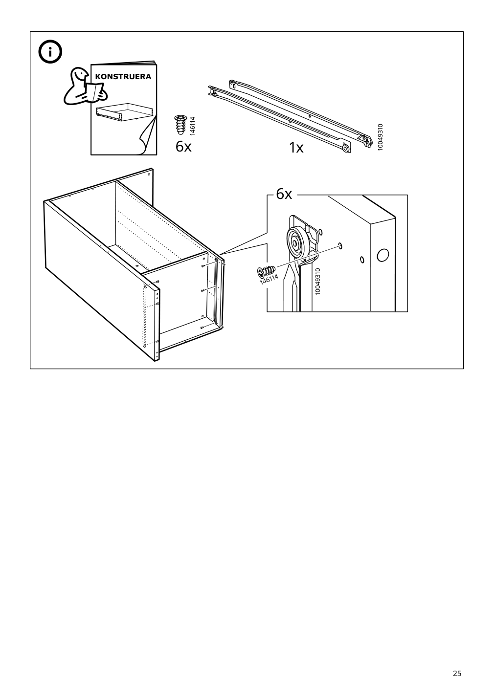 Assembly instructions for IKEA Smastad loft bed frame desk and storage white | Page 25 - IKEA SMÅSTAD loft bed 194.354.89