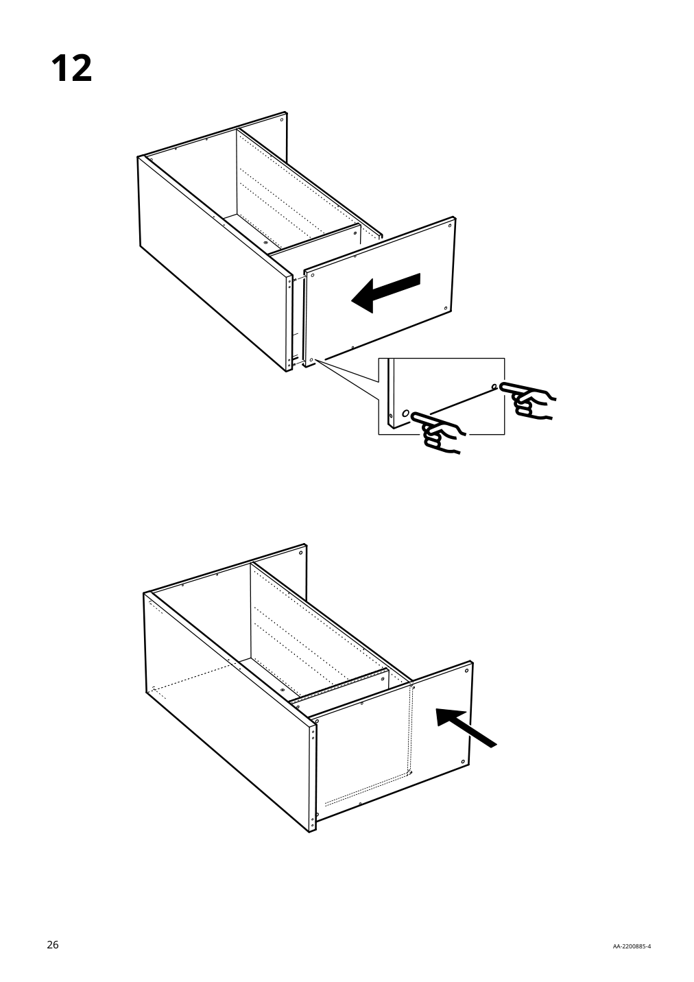 Assembly instructions for IKEA Smastad loft bed frame desk and storage white | Page 26 - IKEA SMÅSTAD loft bed 794.374.52