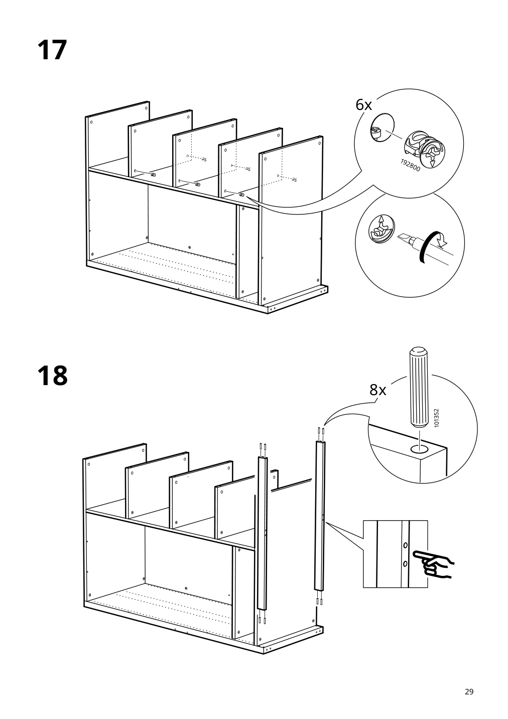 Assembly instructions for IKEA Smastad loft bed frame desk and storage white | Page 29 - IKEA SMÅSTAD loft bed 895.202.19