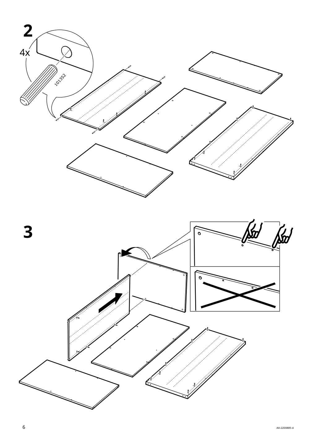 Assembly instructions for IKEA Smastad loft bed frame desk and storage white | Page 6 - IKEA SMÅSTAD loft bed 895.202.19