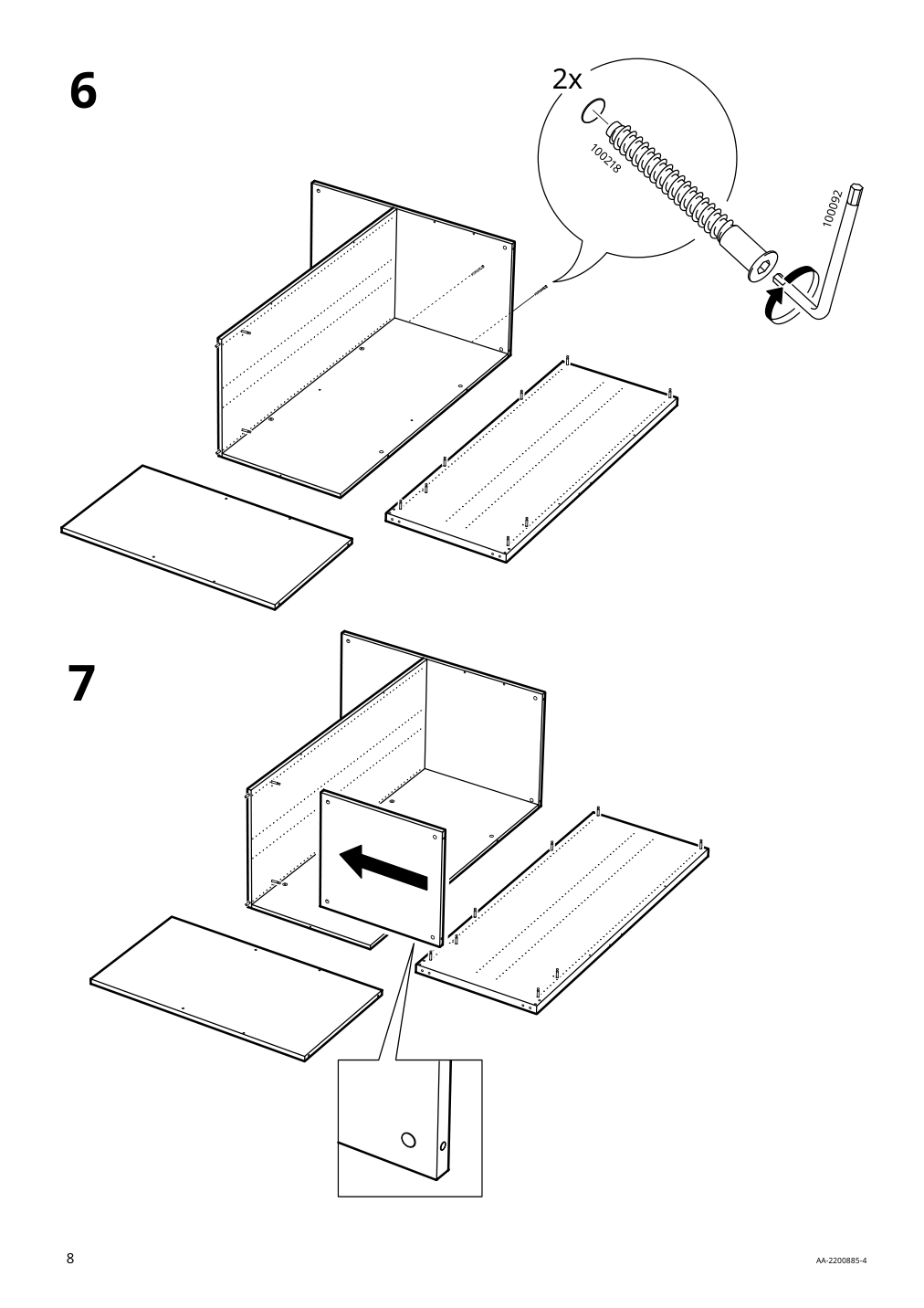 Assembly instructions for IKEA Smastad loft bed frame desk and storage white | Page 8 - IKEA SMÅSTAD loft bed 895.202.19