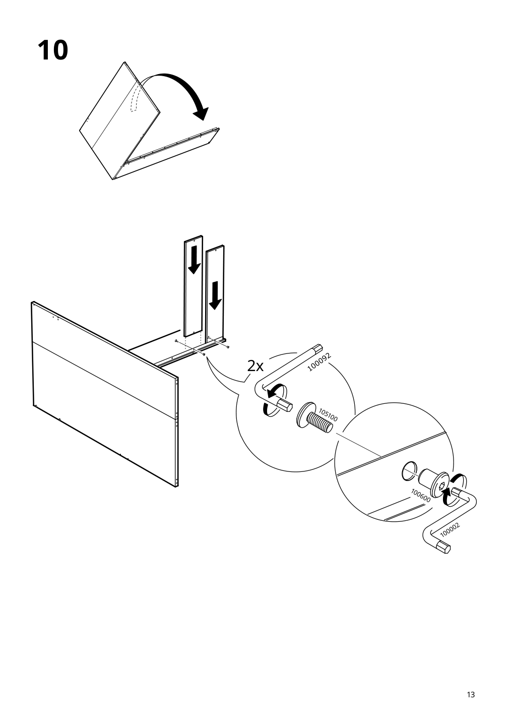 Assembly instructions for IKEA Smastad loft bed frame desk and storage white | Page 13 - IKEA SMÅSTAD loft bed 695.202.58