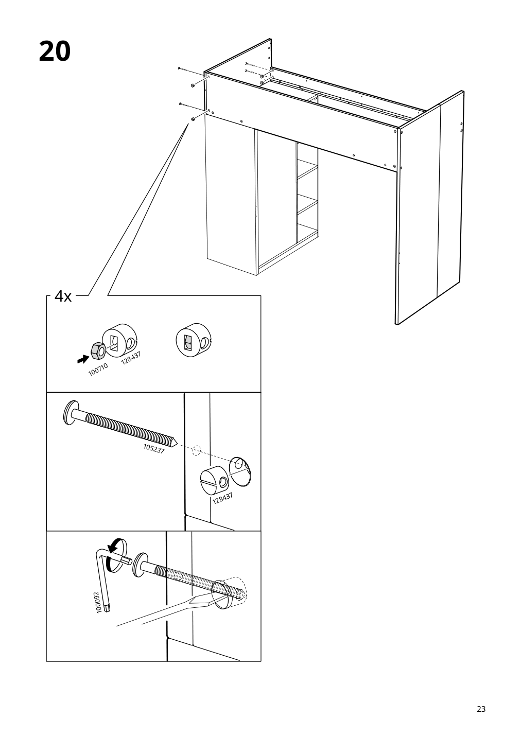 Assembly instructions for IKEA Smastad loft bed frame desk and storage white | Page 23 - IKEA SMÅSTAD loft bed 094.374.36