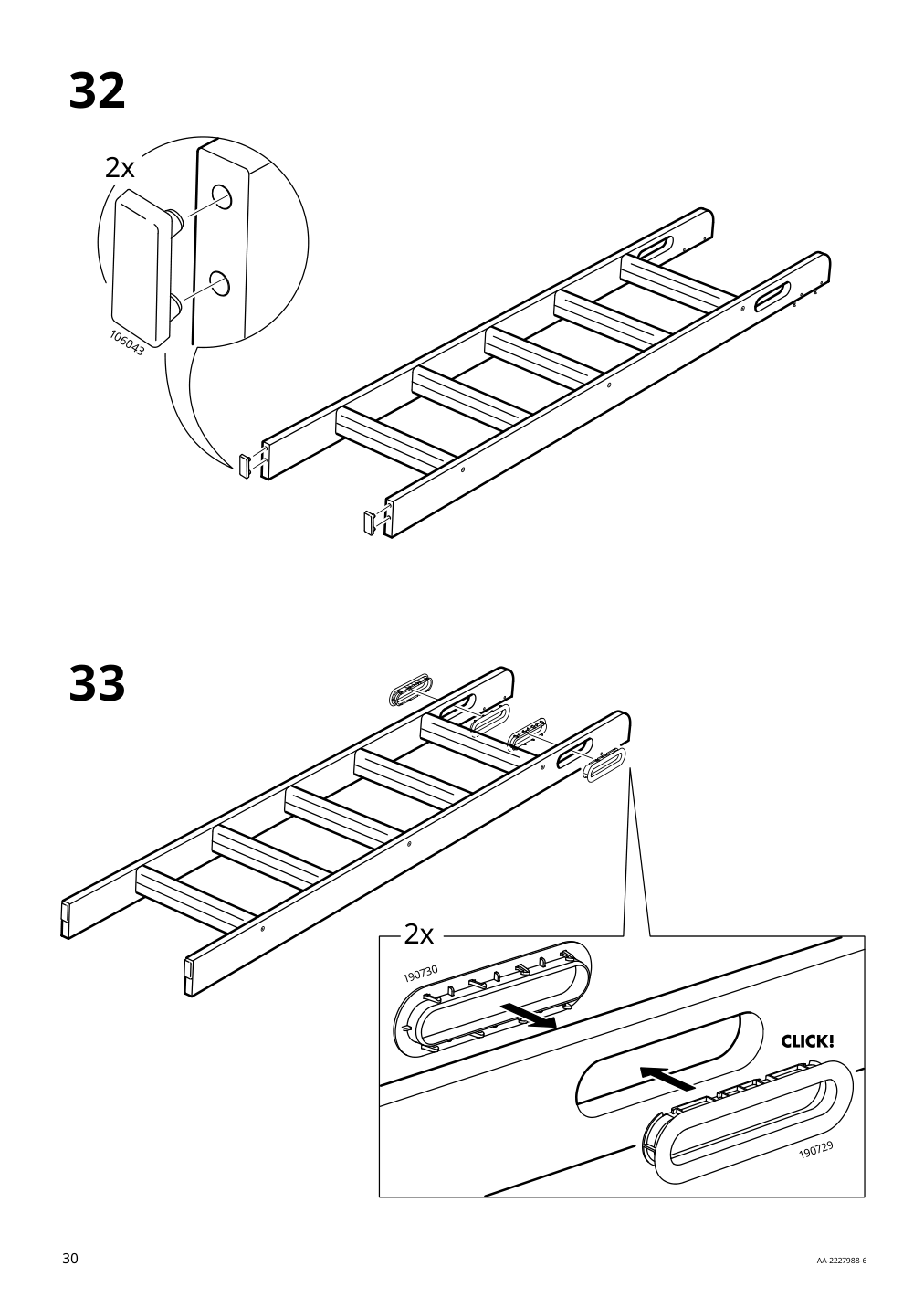 Assembly instructions for IKEA Smastad loft bed frame desk and storage white | Page 30 - IKEA SMÅSTAD loft bed 094.374.36