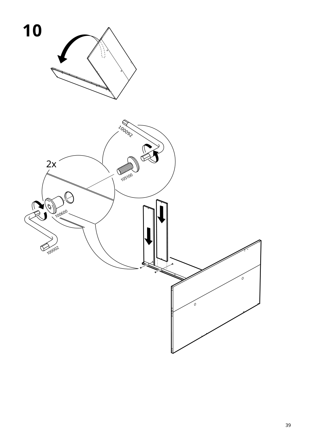 Assembly instructions for IKEA Smastad loft bed frame desk and storage white | Page 39 - IKEA SMÅSTAD loft bed 794.374.52