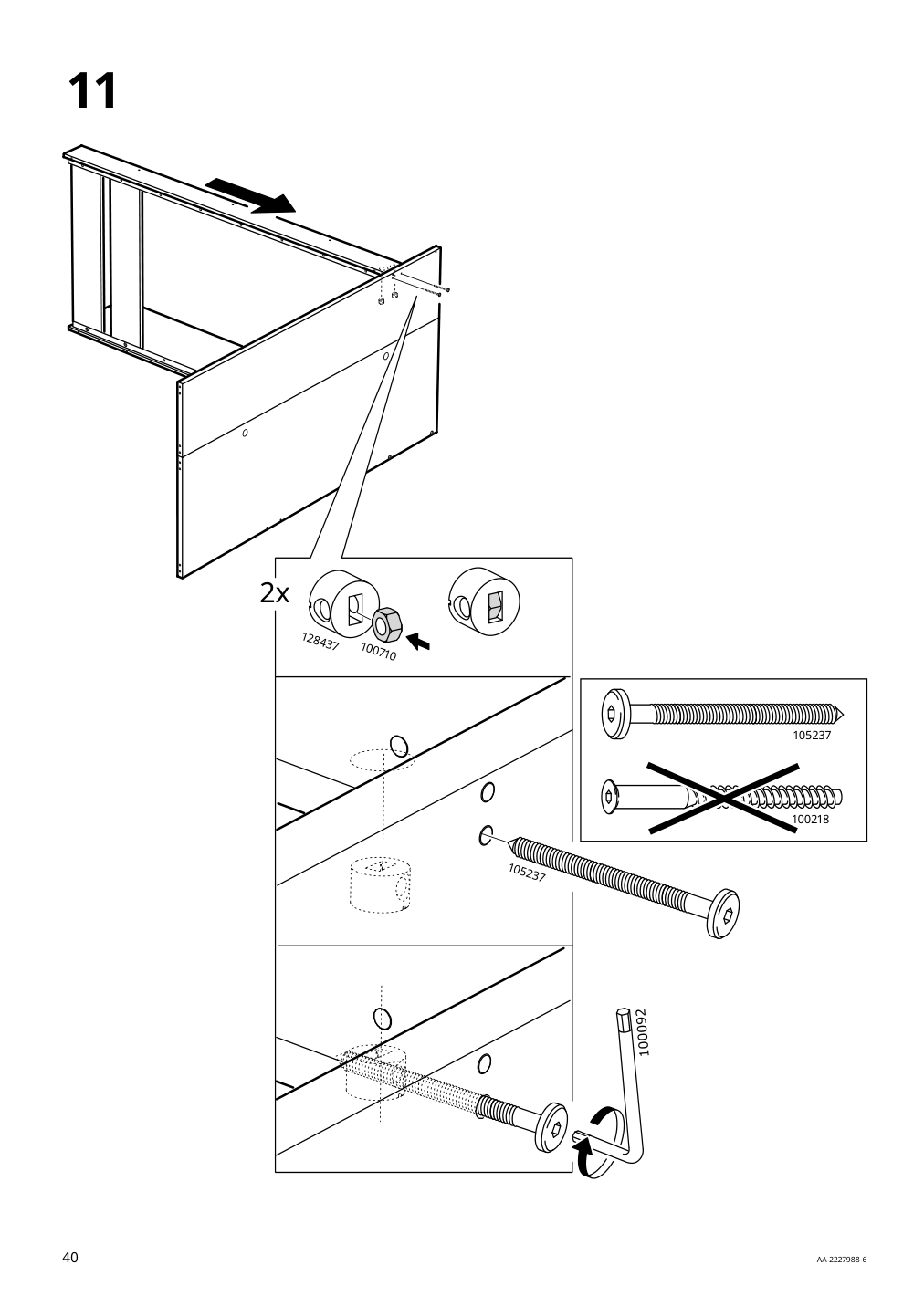 Assembly instructions for IKEA Smastad loft bed frame desk and storage white | Page 40 - IKEA SMÅSTAD loft bed 895.202.19