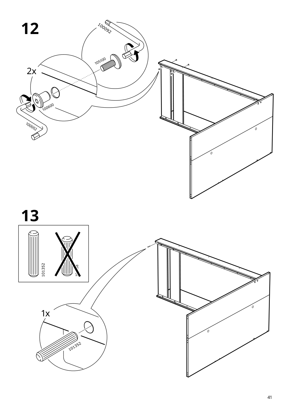 Assembly instructions for IKEA Smastad loft bed frame desk and storage white | Page 41 - IKEA SMÅSTAD loft bed 695.202.58