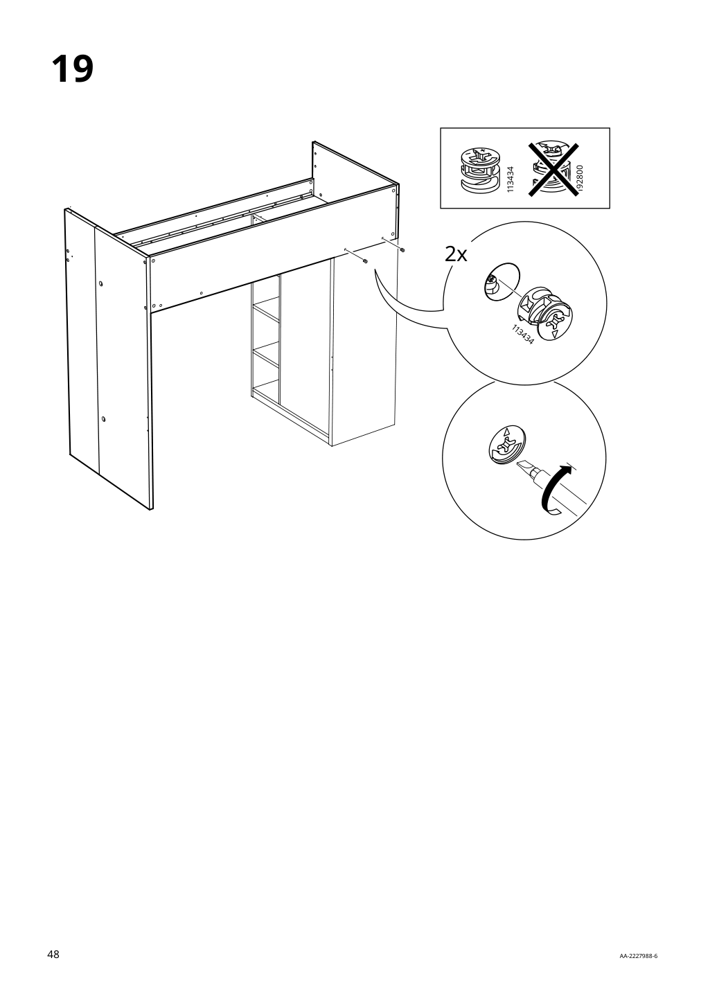 Assembly instructions for IKEA Smastad loft bed frame desk and storage white | Page 48 - IKEA SMÅSTAD loft bed 094.374.36