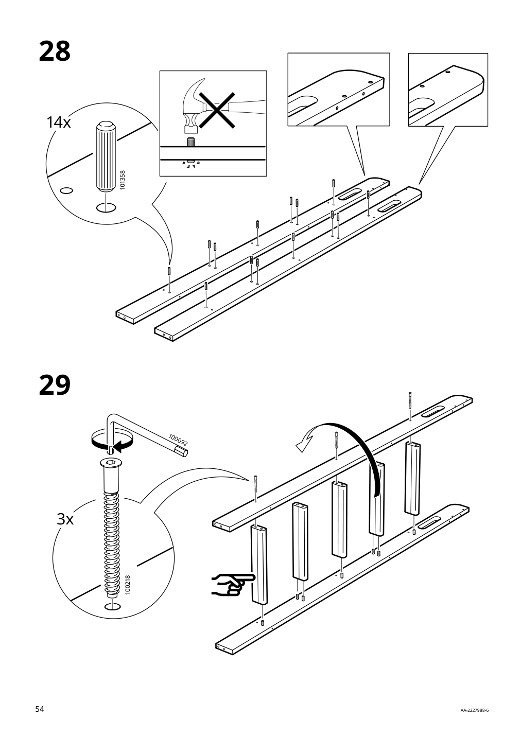 Assembly instructions for IKEA Smastad loft bed frame desk and storage white | Page 54 - IKEA SMÅSTAD loft bed 794.374.52