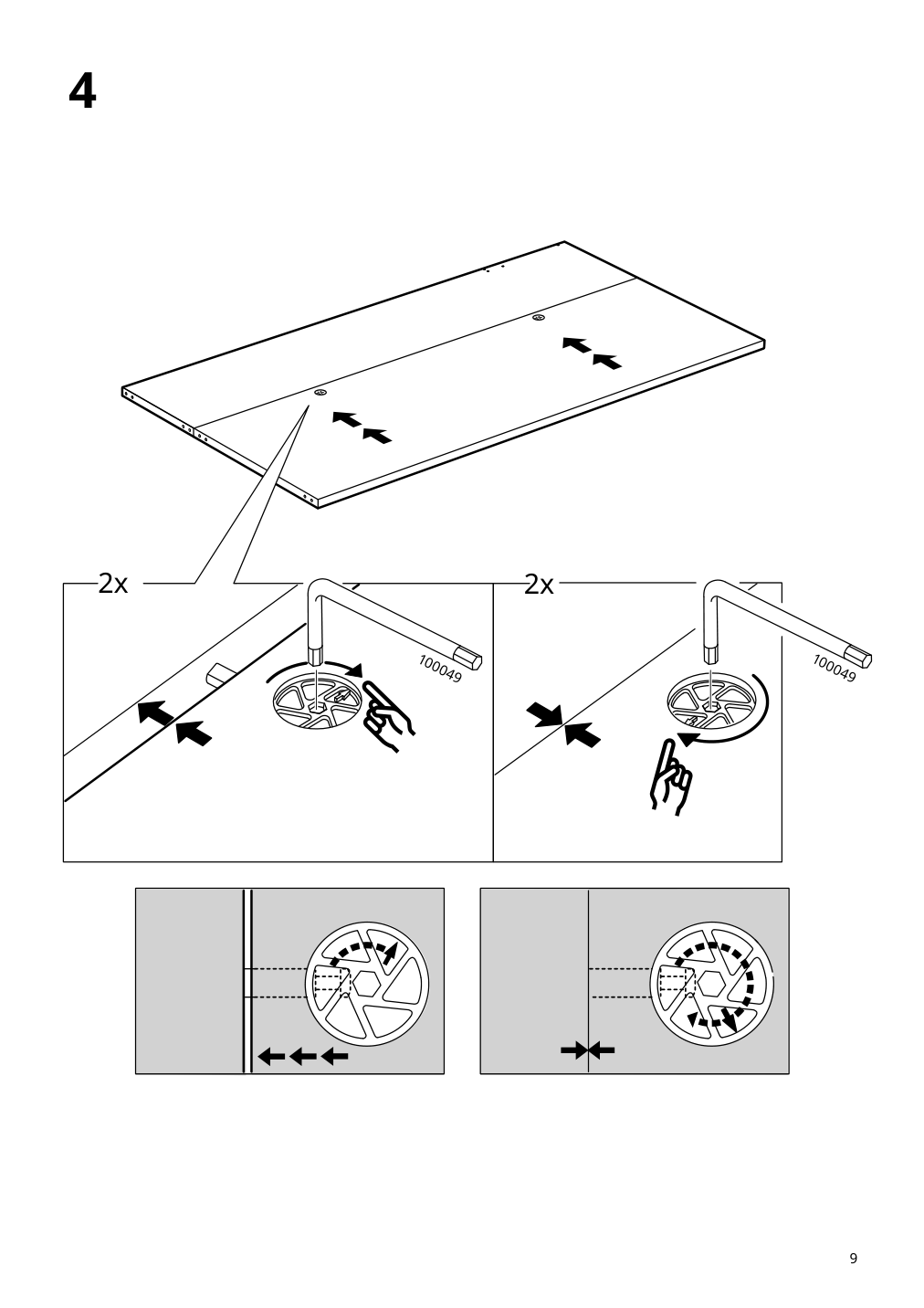 Assembly instructions for IKEA Smastad loft bed frame desk and storage white | Page 9 - IKEA SMÅSTAD loft bed frame, desk and storage 504.540.36