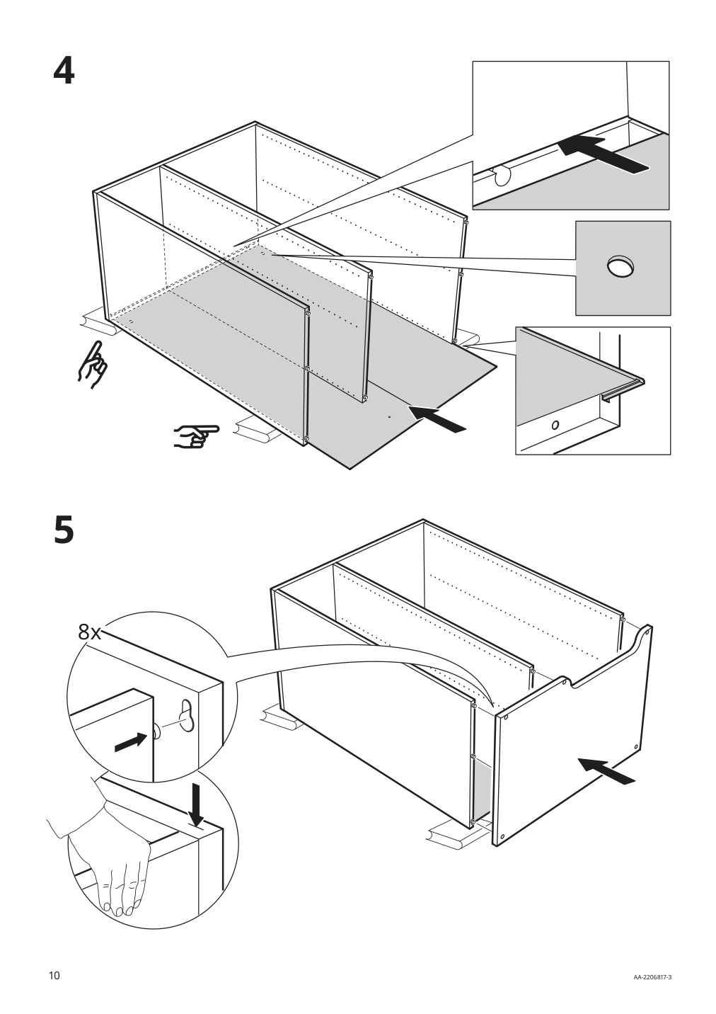 Assembly instructions for IKEA Smastad pull out storage unit white | Page 10 - IKEA SMÅSTAD wardrobe with pull-out unit 193.884.16