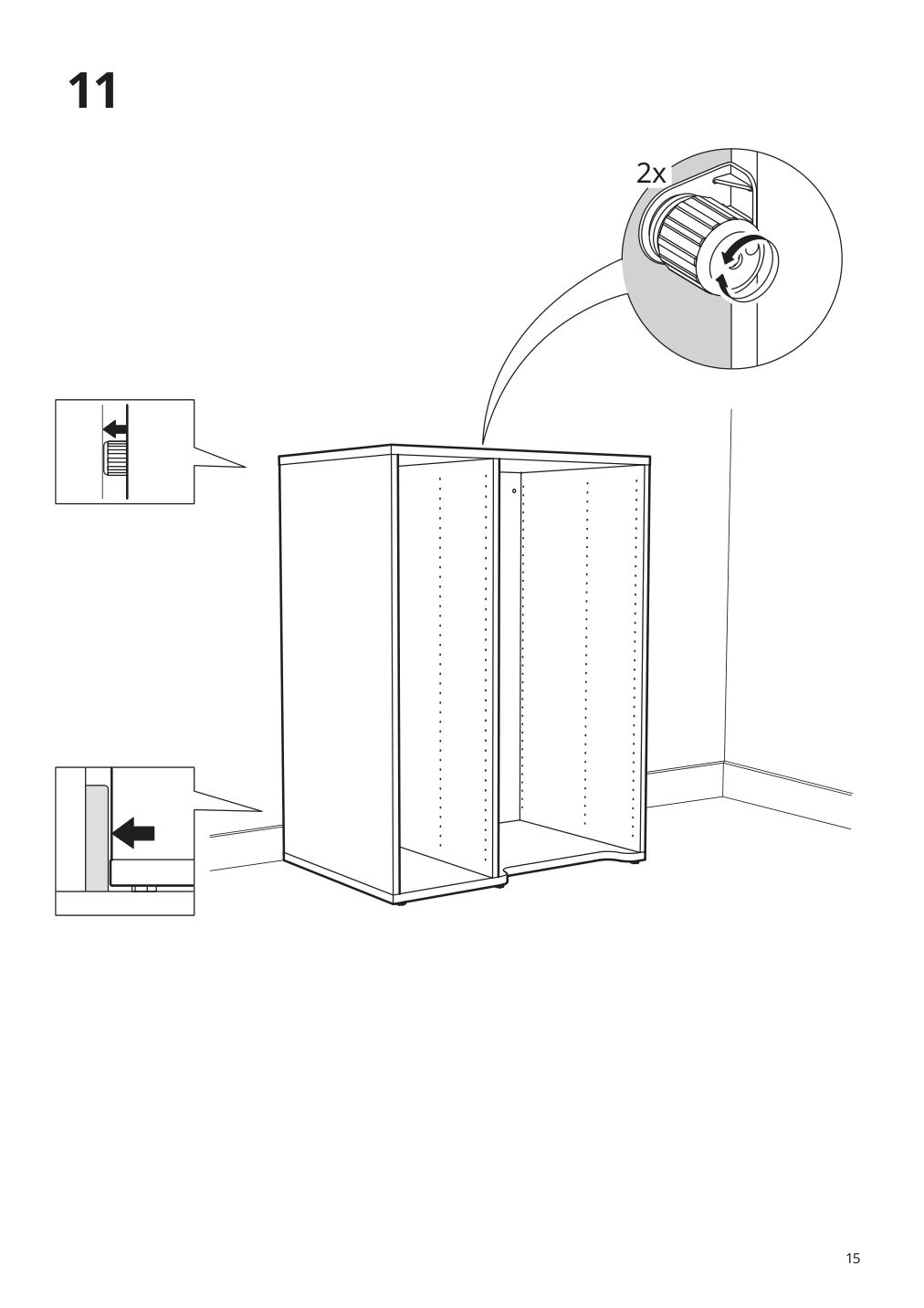 Assembly instructions for IKEA Smastad pull out storage unit white | Page 15 - IKEA SMÅSTAD wardrobe with pull-out unit 193.884.16