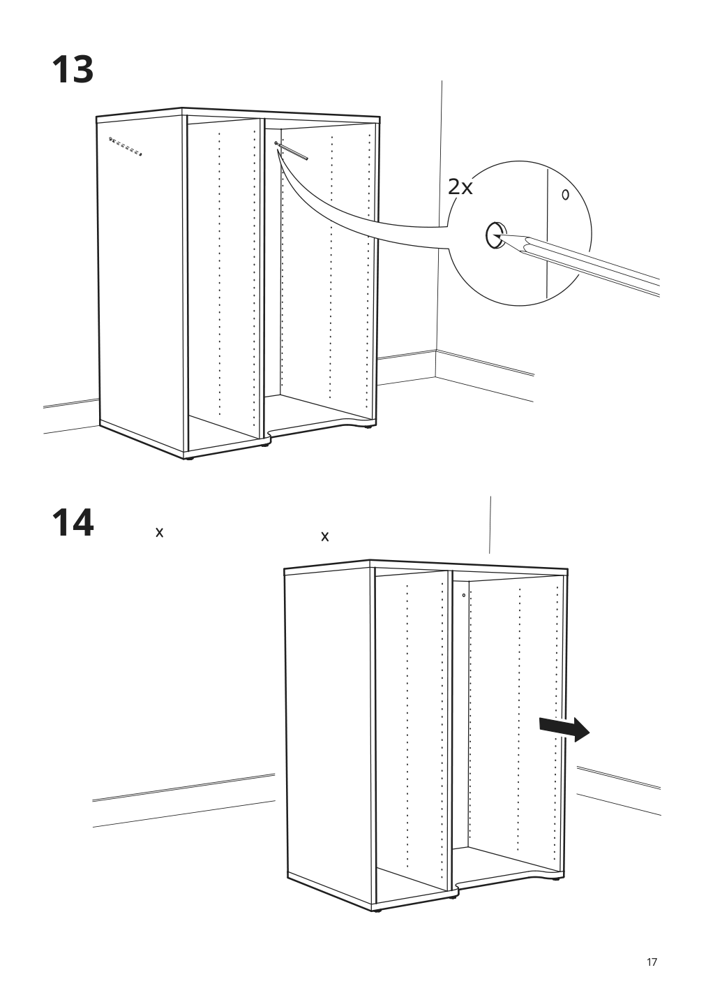 Assembly instructions for IKEA Smastad pull out storage unit white | Page 17 - IKEA SMÅSTAD wardrobe with pull-out unit 193.884.16