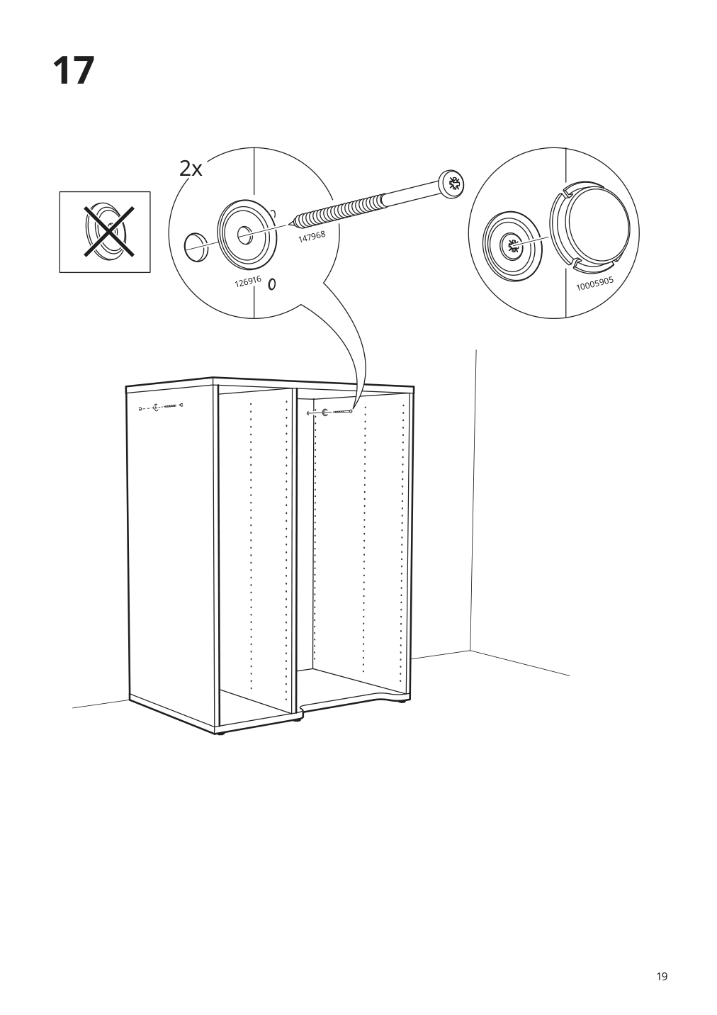 Assembly instructions for IKEA Smastad pull out storage unit white | Page 19 - IKEA SMÅSTAD wardrobe with pull-out unit 193.884.16