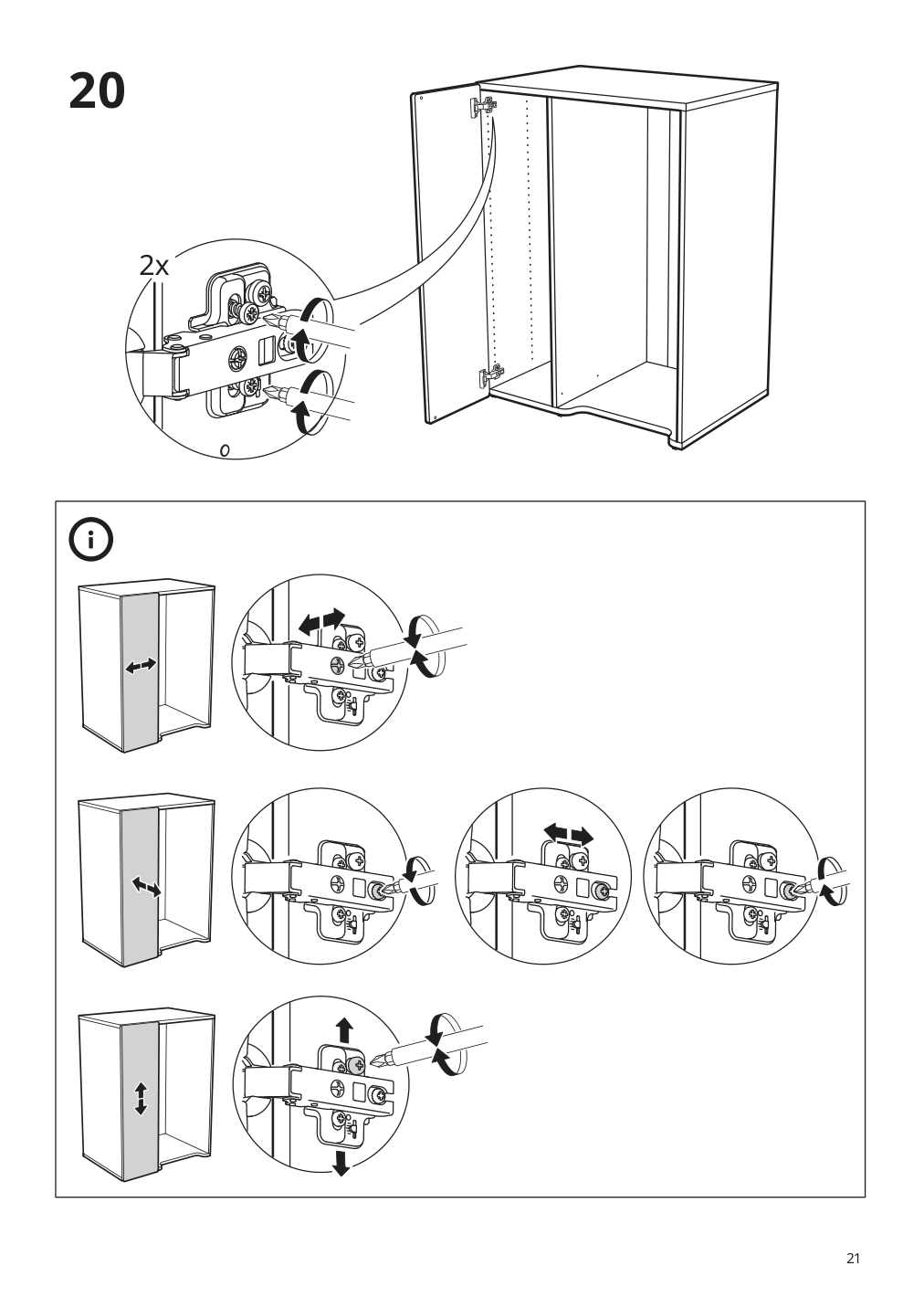 Assembly instructions for IKEA Smastad pull out storage unit white | Page 21 - IKEA SMÅSTAD wardrobe with pull-out unit 193.884.16