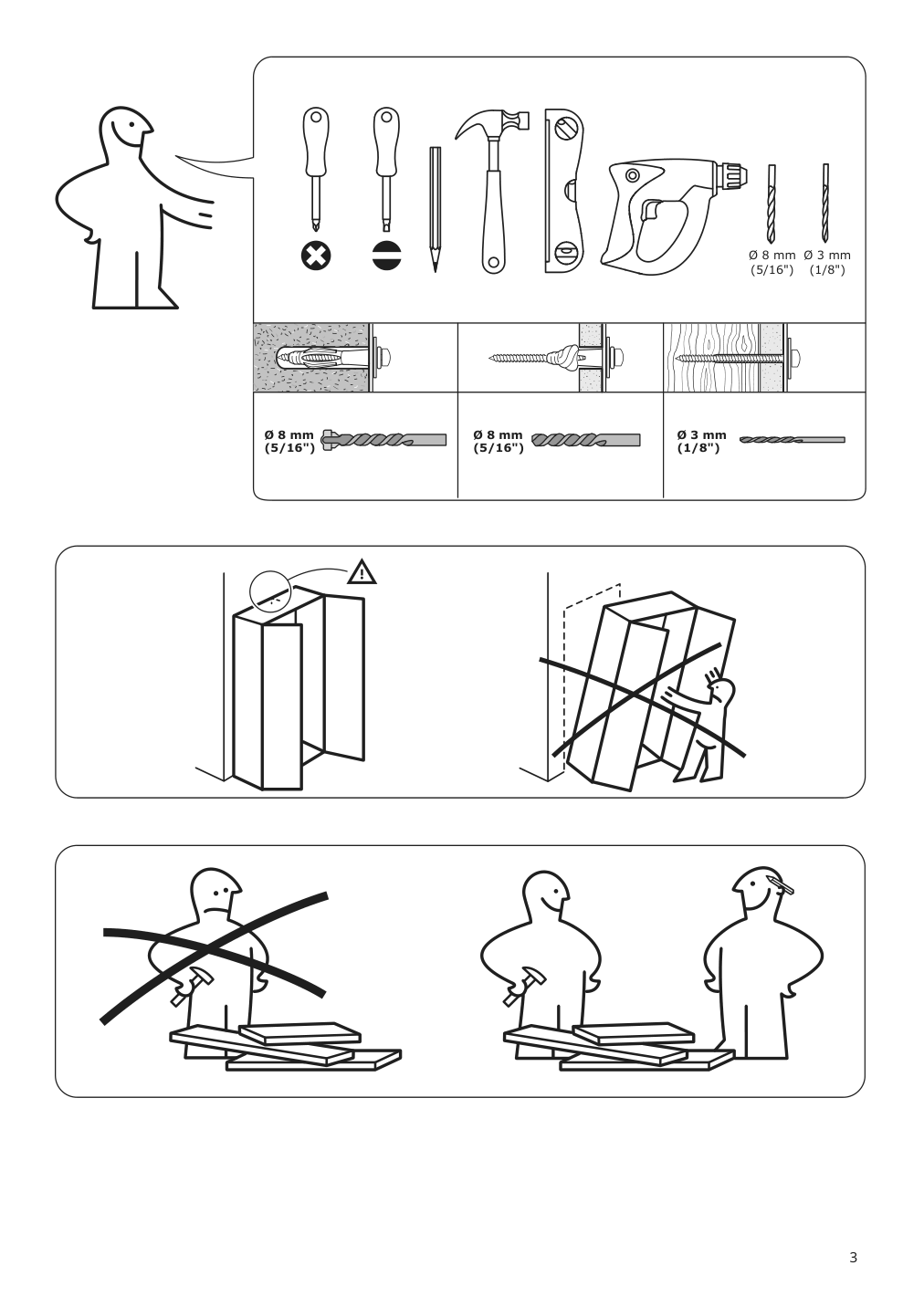 Assembly instructions for IKEA Smastad pull out storage unit white | Page 3 - IKEA SMÅSTAD wardrobe with pull-out unit 193.884.16