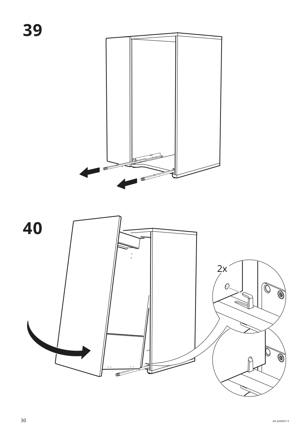 Assembly instructions for IKEA Smastad pull out storage unit white | Page 30 - IKEA SMÅSTAD wardrobe with pull-out unit 193.884.16