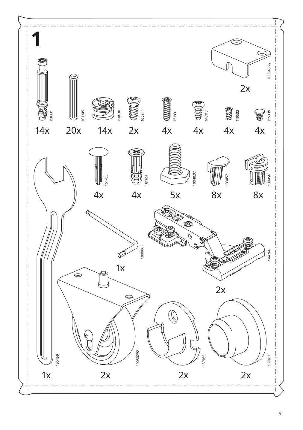 Assembly instructions for IKEA Smastad pull out storage unit white | Page 5 - IKEA SMÅSTAD wardrobe with pull-out unit 193.884.16