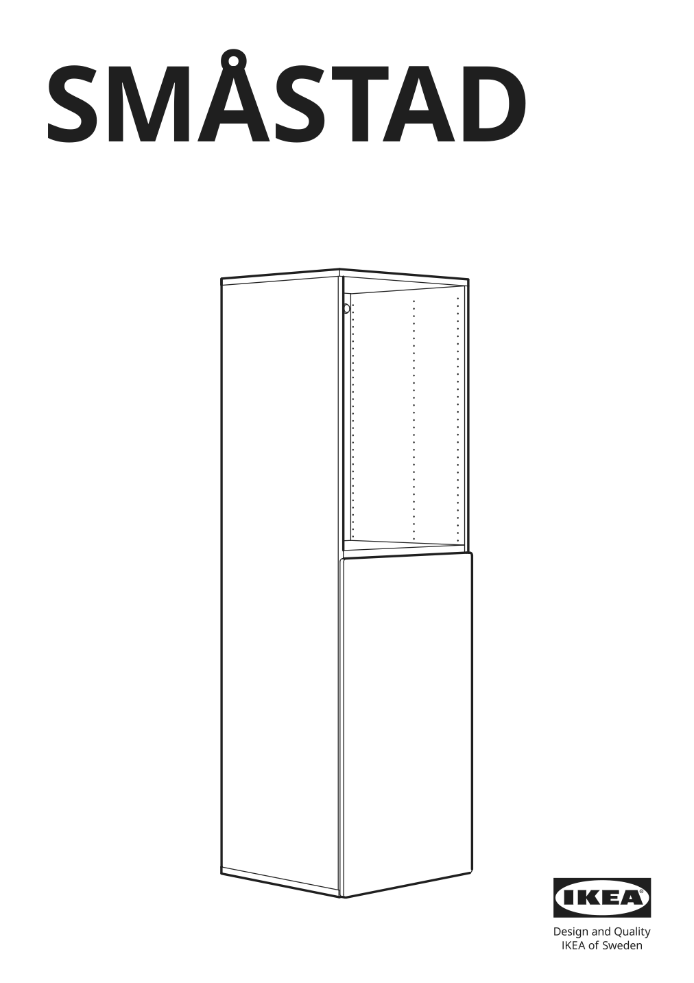 Assembly instructions for IKEA Smastad pull out storage unit white | Page 1 - IKEA SMÅSTAD / UPPFÖRA storage combination 094.319.91