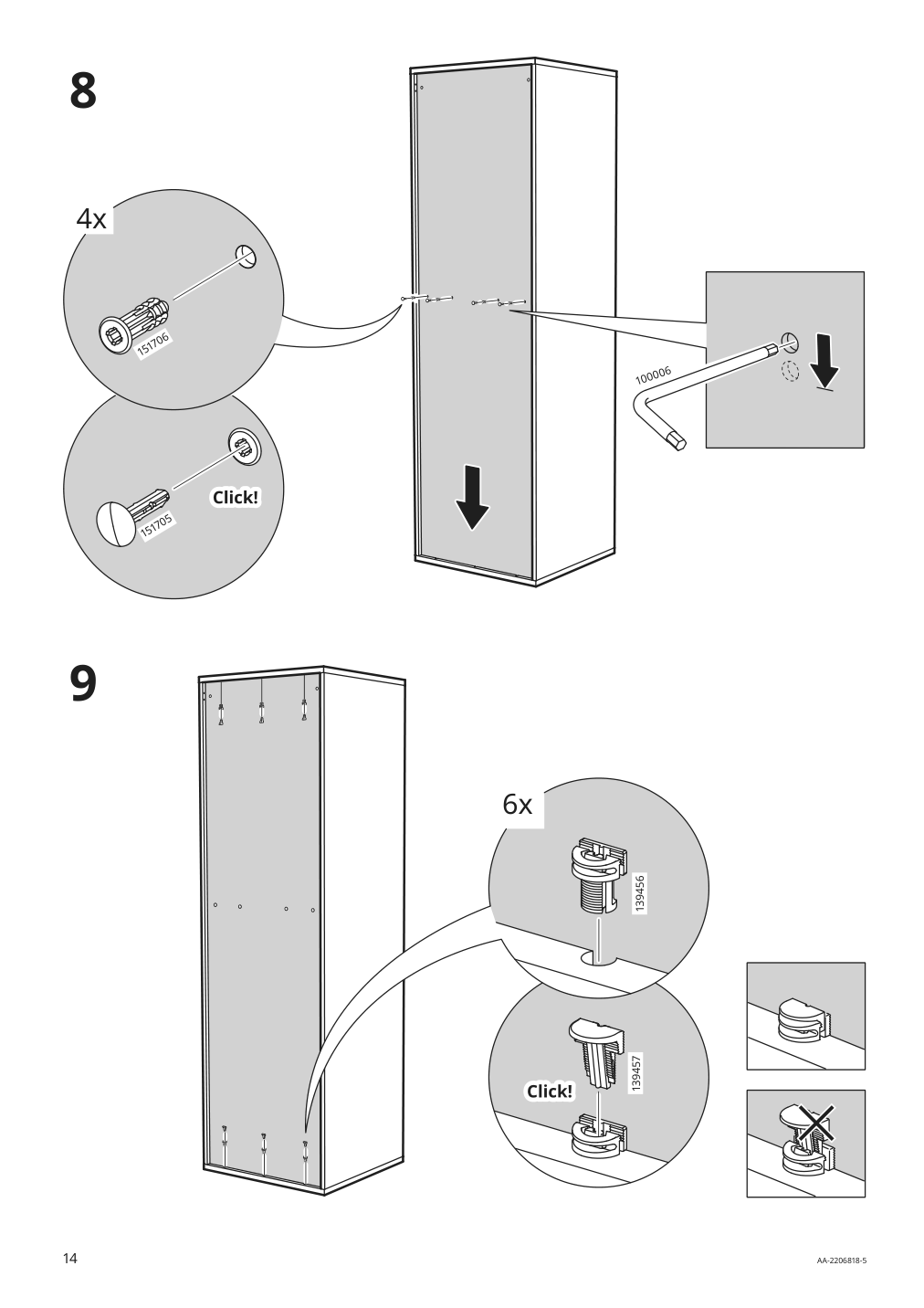 Assembly instructions for IKEA Smastad pull out storage unit white | Page 14 - IKEA SMÅSTAD / UPPFÖRA storage combination 994.319.44