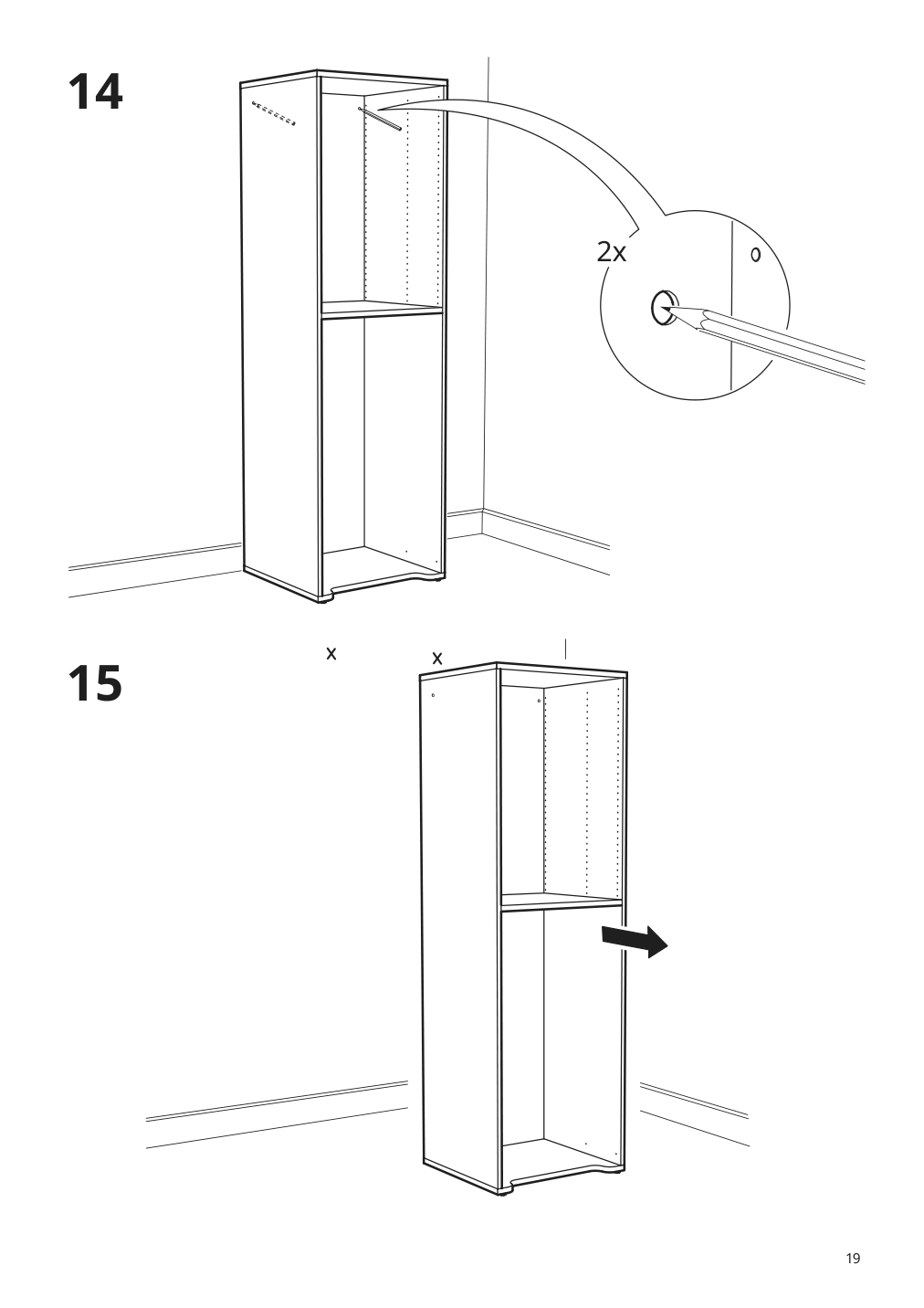 Assembly instructions for IKEA Smastad pull out storage unit white | Page 19 - IKEA SMÅSTAD / UPPFÖRA storage combination 994.319.96