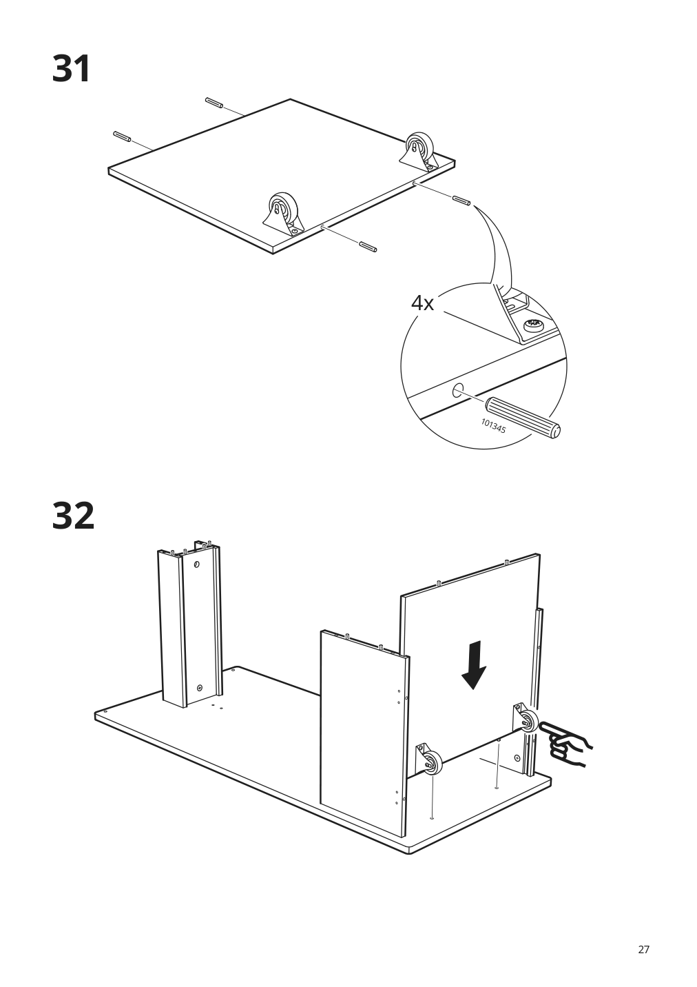 Assembly instructions for IKEA Smastad pull out storage unit white | Page 27 - IKEA SMÅSTAD / UPPFÖRA storage combination 094.319.91