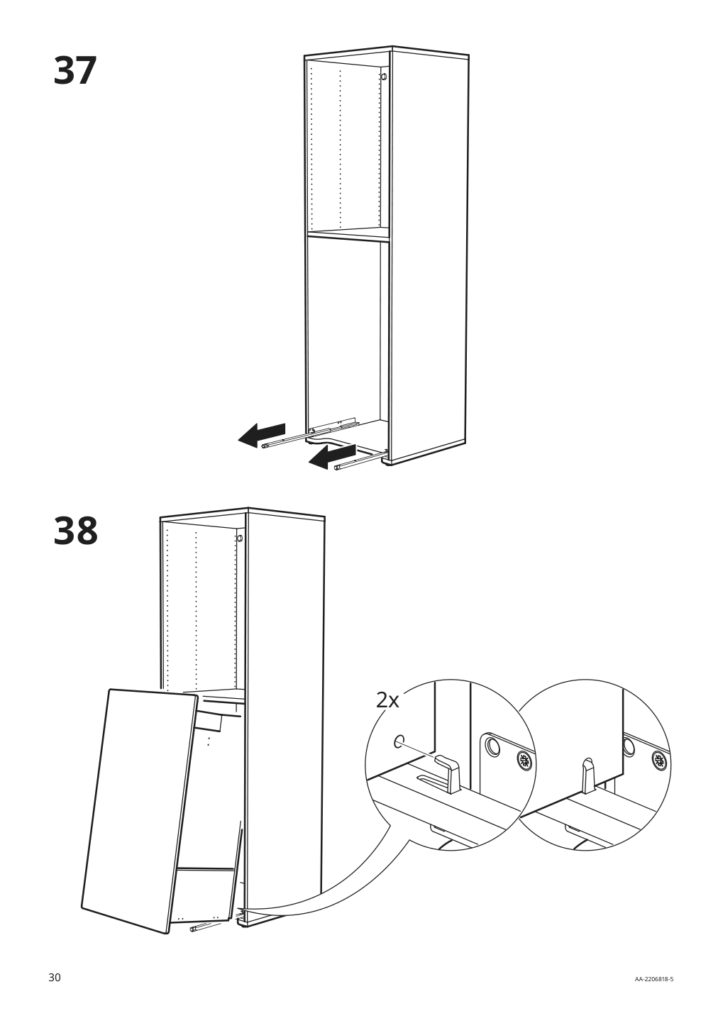 Assembly instructions for IKEA Smastad pull out storage unit white | Page 30 - IKEA SMÅSTAD / UPPFÖRA storage combination 994.319.44