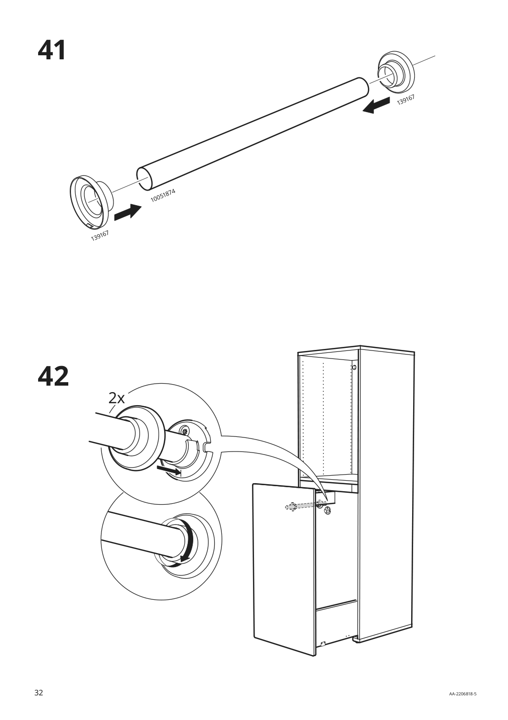 Assembly instructions for IKEA Smastad pull out storage unit white | Page 32 - IKEA SMÅSTAD / UPPFÖRA storage combination 994.319.44