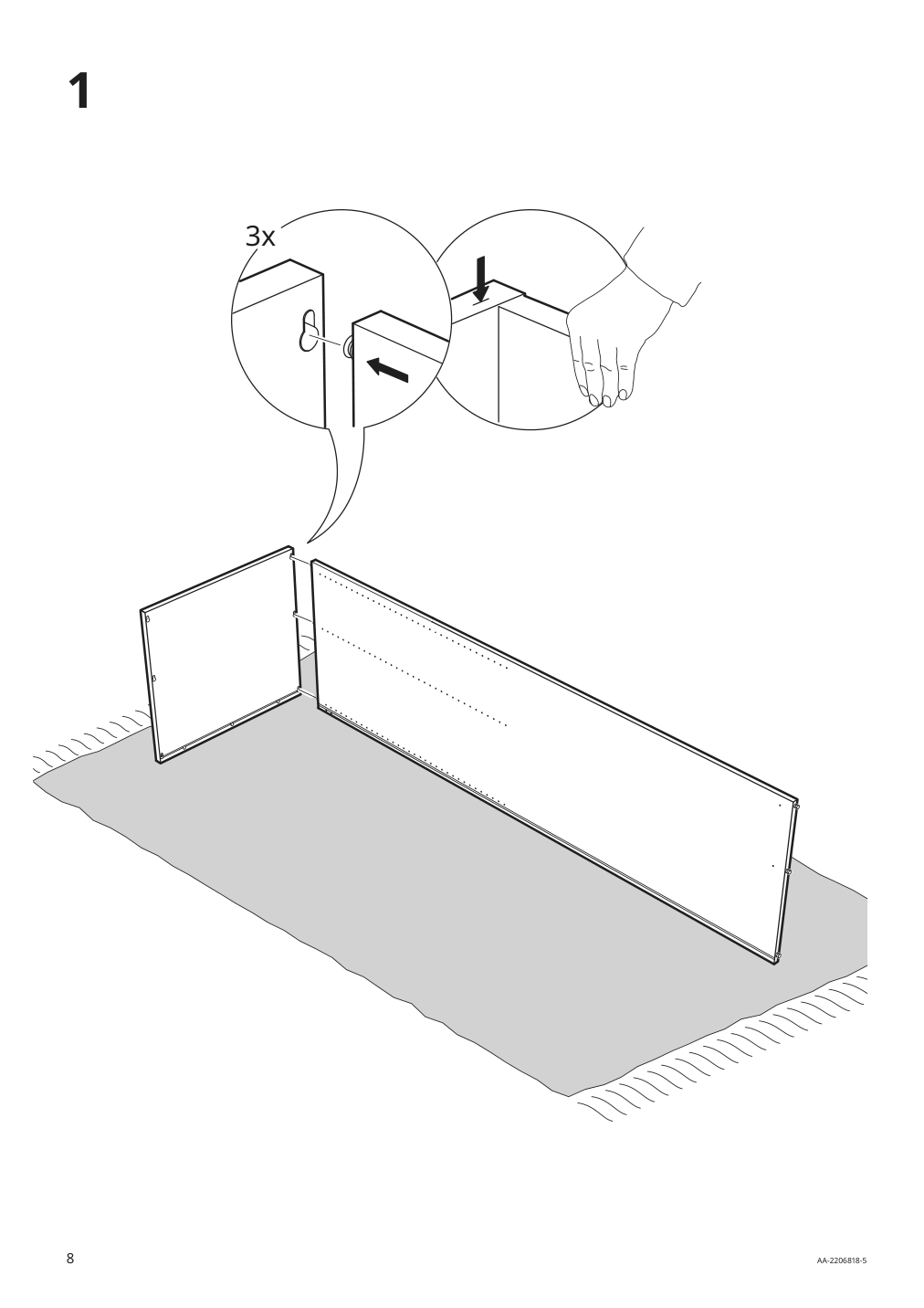 Assembly instructions for IKEA Smastad pull out storage unit white | Page 8 - IKEA SMÅSTAD / UPPFÖRA storage combination 994.319.96